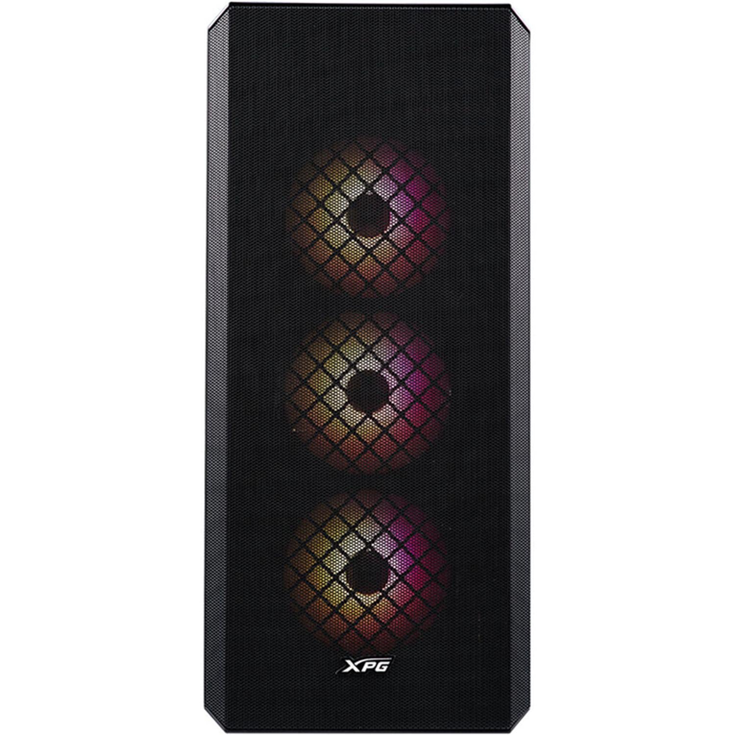 Gabinete Gamer XPG DEFENDER E-ATX Media Torre 3 FAN Cristal Templado Negro DEFENDER-BKCWW - Image 2