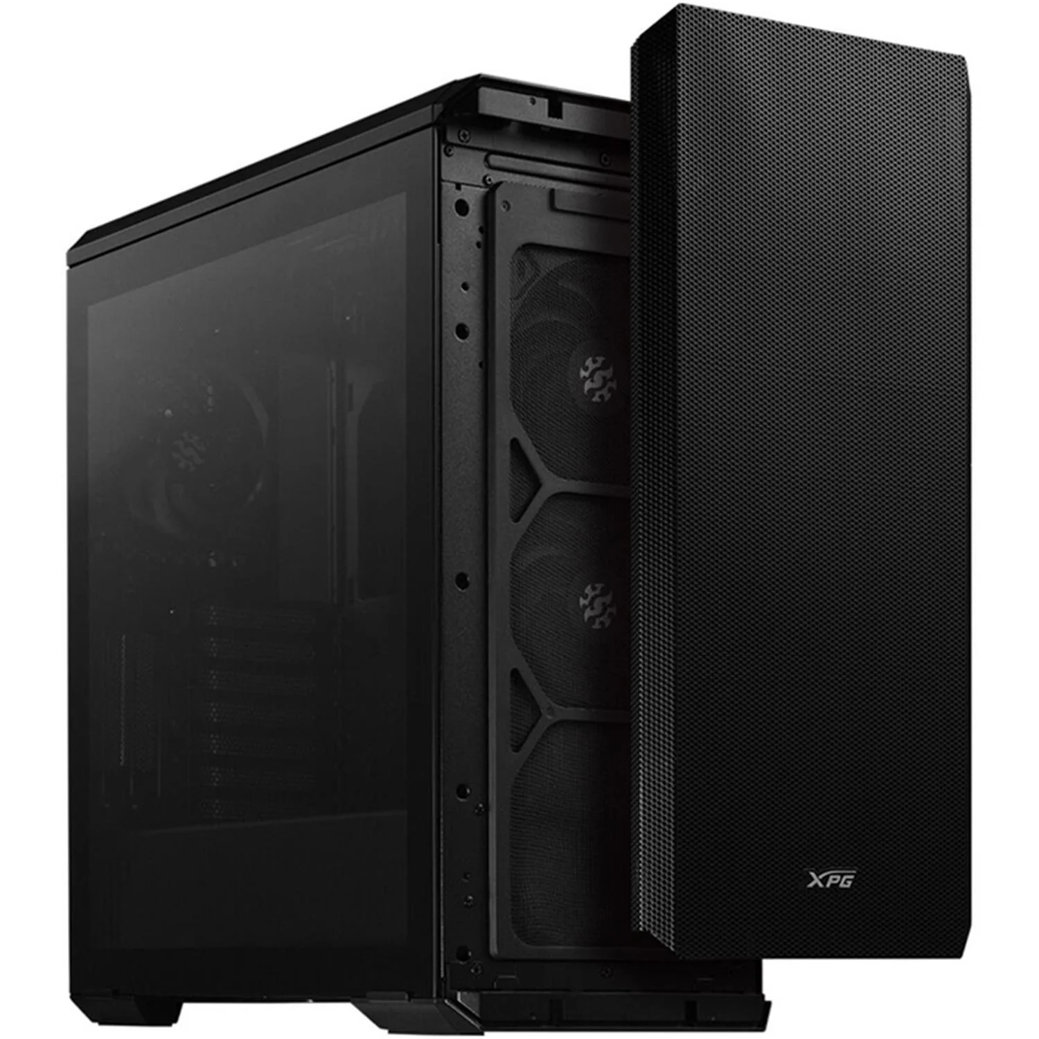 Gabinete Gamer XPG DEFENDER E-ATX Media Torre 3 FAN Cristal Templado Negro DEFENDER-BKCWW - Image 3