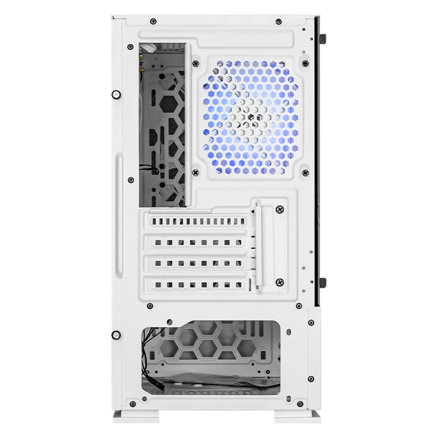 Gabinete XTREME PC GAMING Air Flow Mini Torre 3 Fan ARGB Blanco CXTB701WT - Image 4
