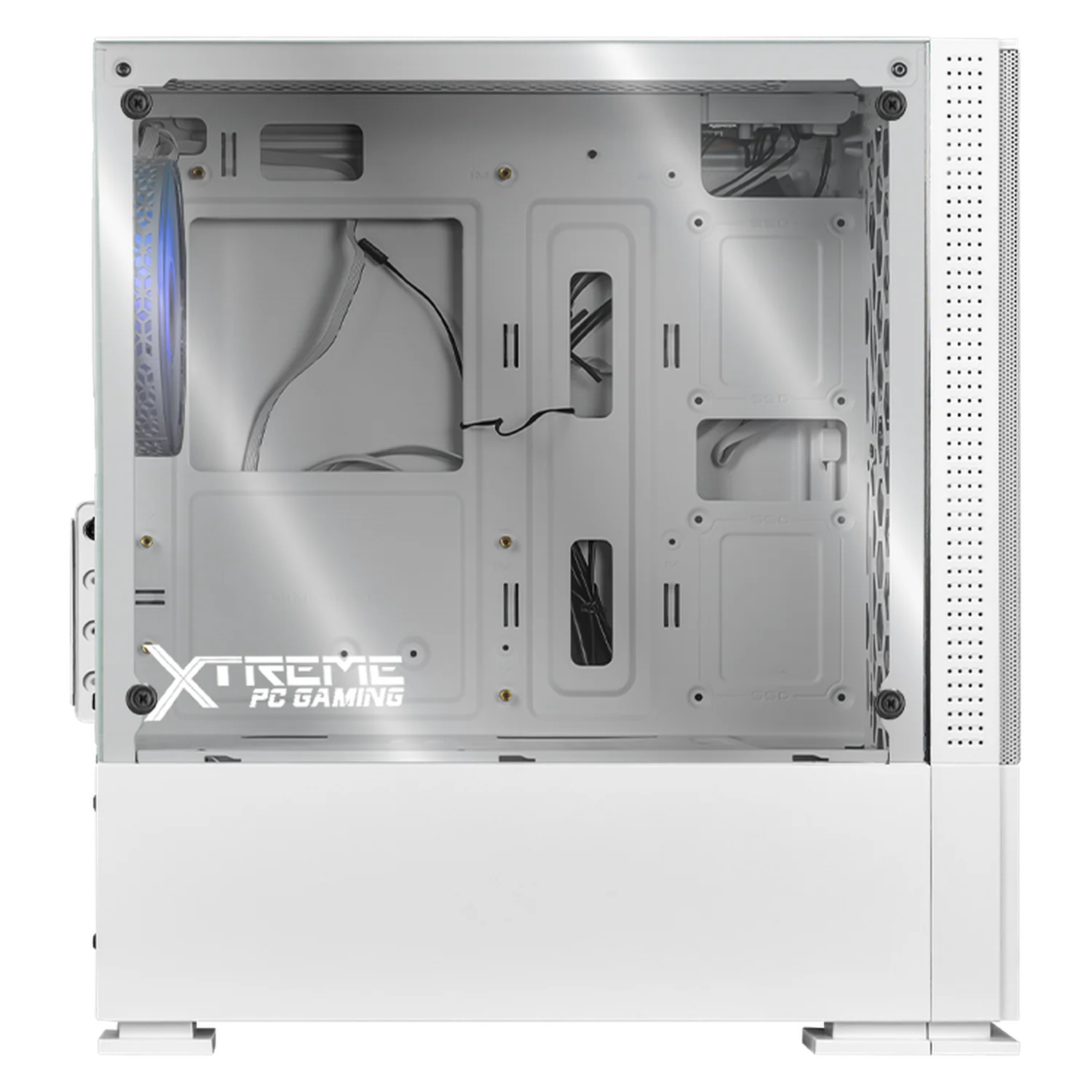Gabinete XTREME PC GAMING Air Flow Mini Torre 3 Fan ARGB Blanco CXTB701WT - Image 5