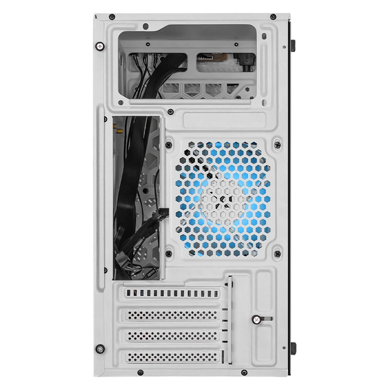 Gabinete XTREME PC GAMING Air Max Mini Torre 3 Fan ARGB Blanco CXTM2WT - Image 4