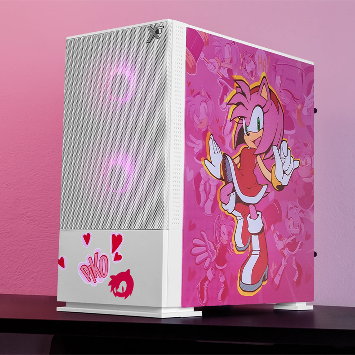 Gabinete XTREME PC GAMING Sonic Amy Comic Edition Mini Torre 3 Fan ARGB Blanco CXTACAIWT - Image 6