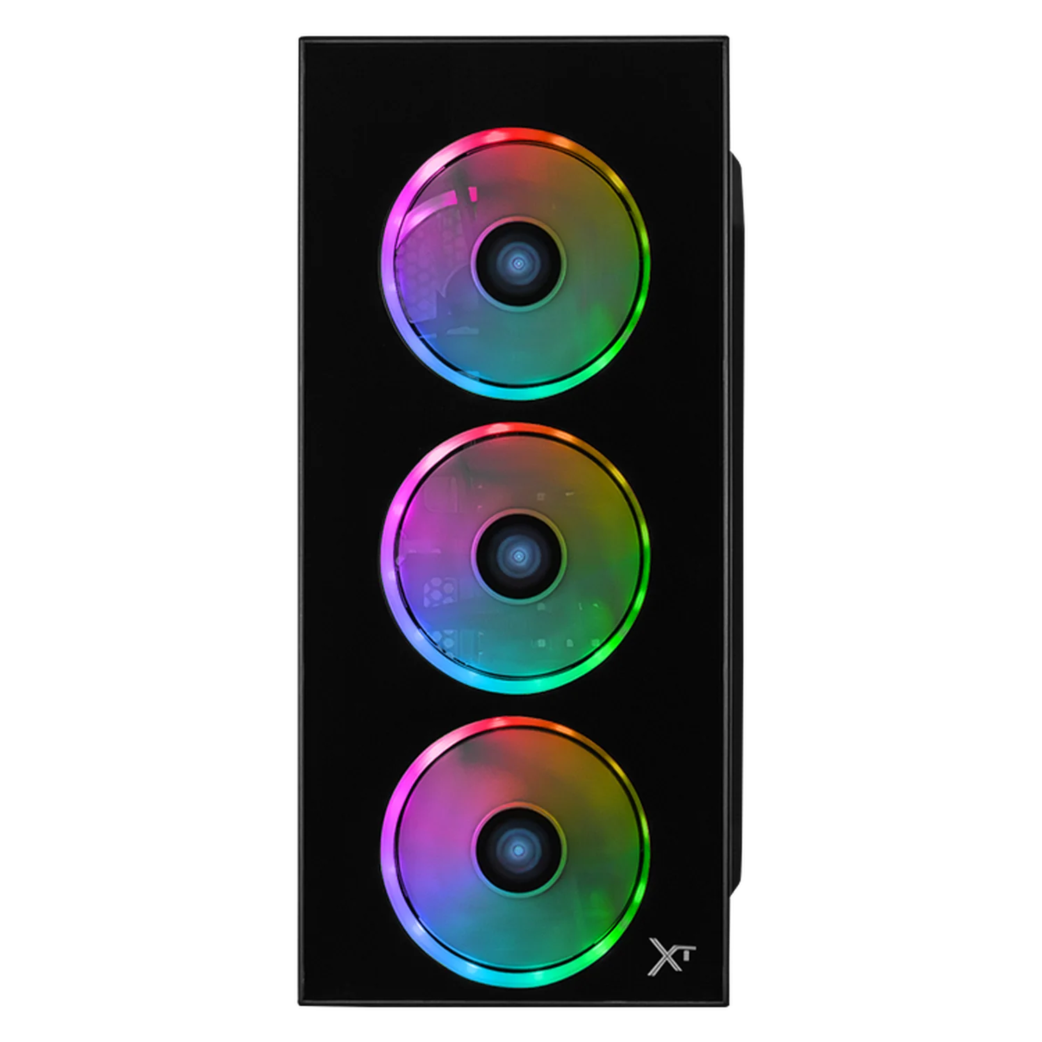 Gabinete XTREME PC GAMING Dragonfly Media Torre Fuente 600W 4 Fan RGB Negro CXT320BK - Image 2