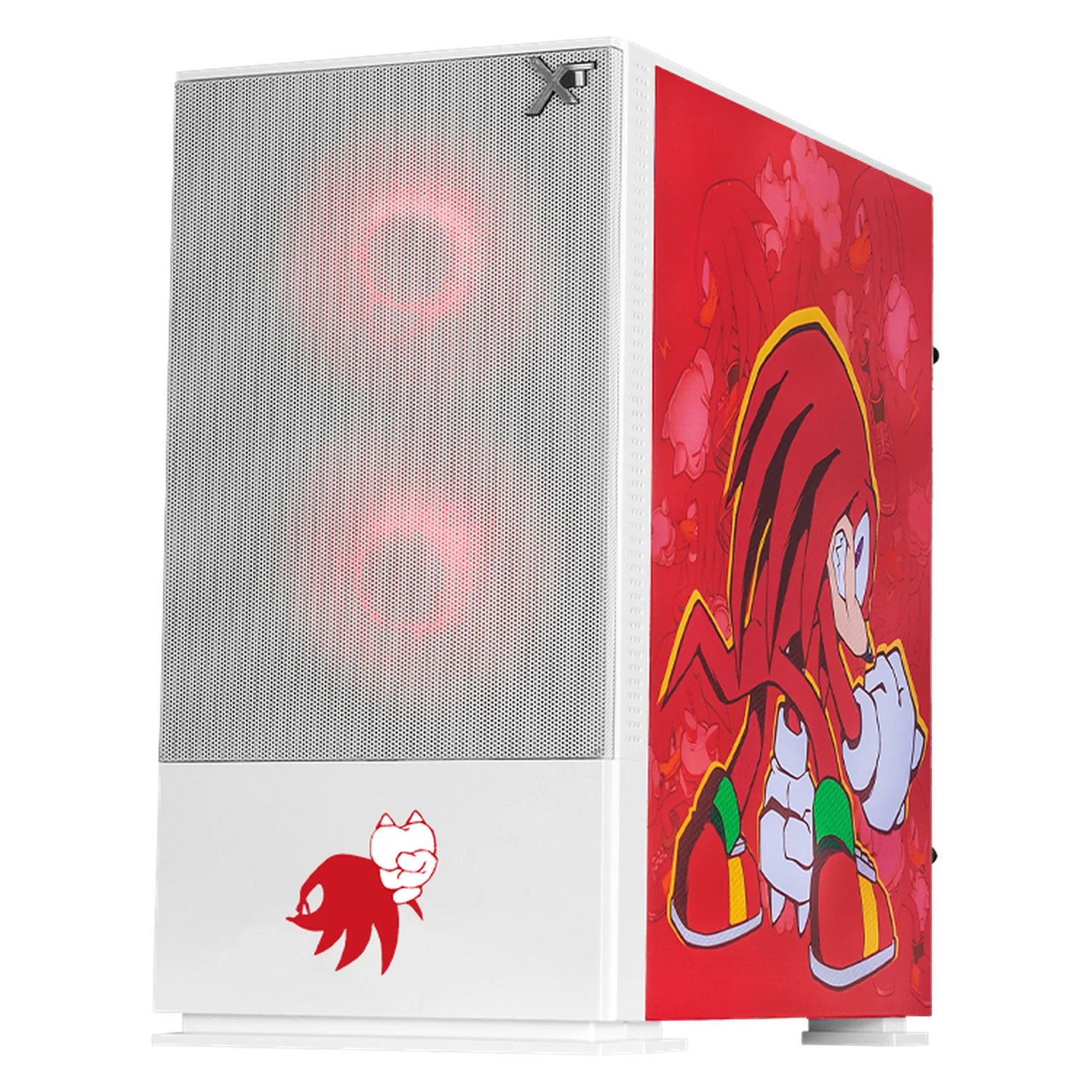 Gabinete XTREME PC GAMING Sonic Knuckles Comic Edition Mini Torre 3 Fan ARGB Blanco CXTKCAIWT - Image 2