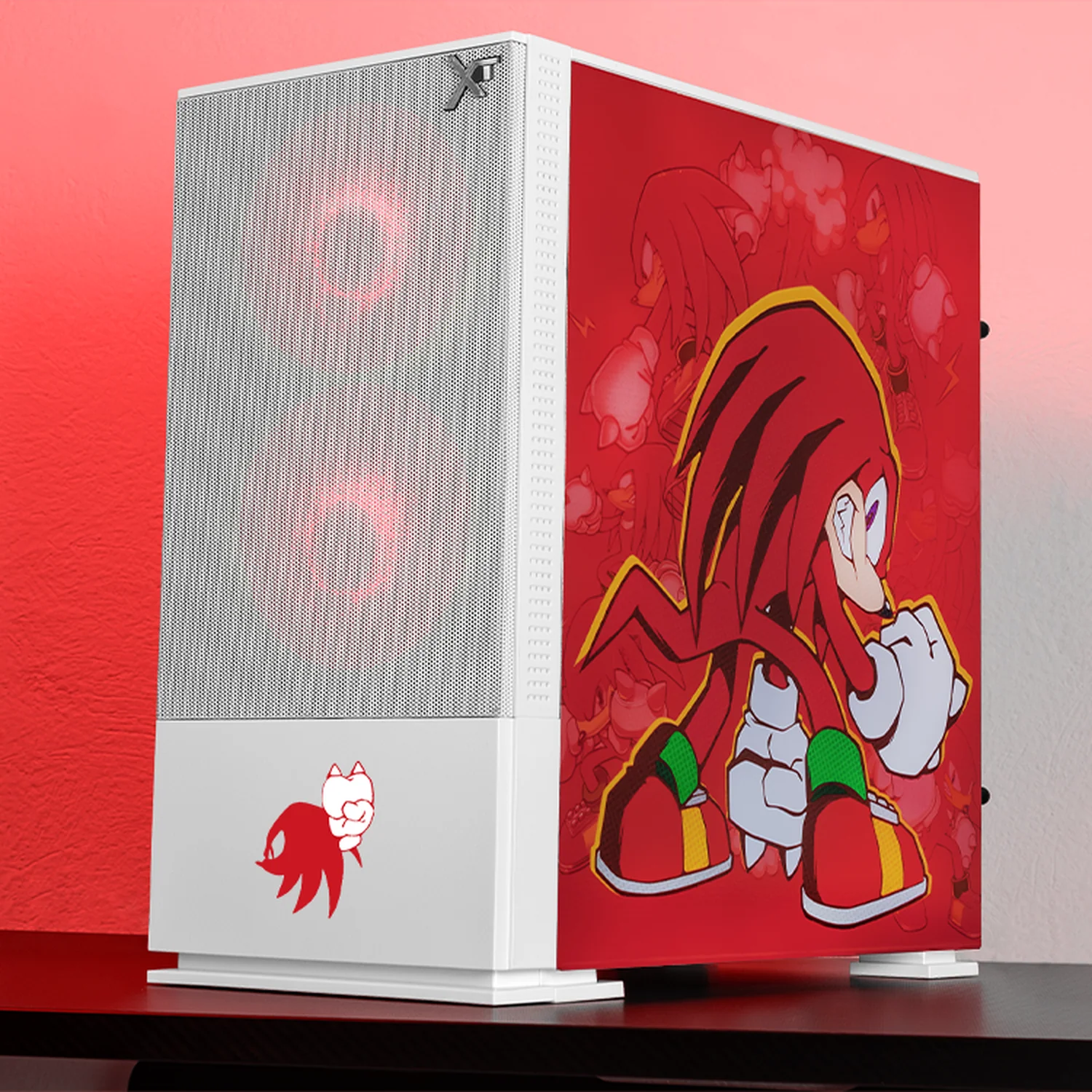 Gabinete XTREME PC GAMING Sonic Knuckles Comic Edition Mini Torre 3 Fan ARGB Blanco CXTKCAIWT - Image 6