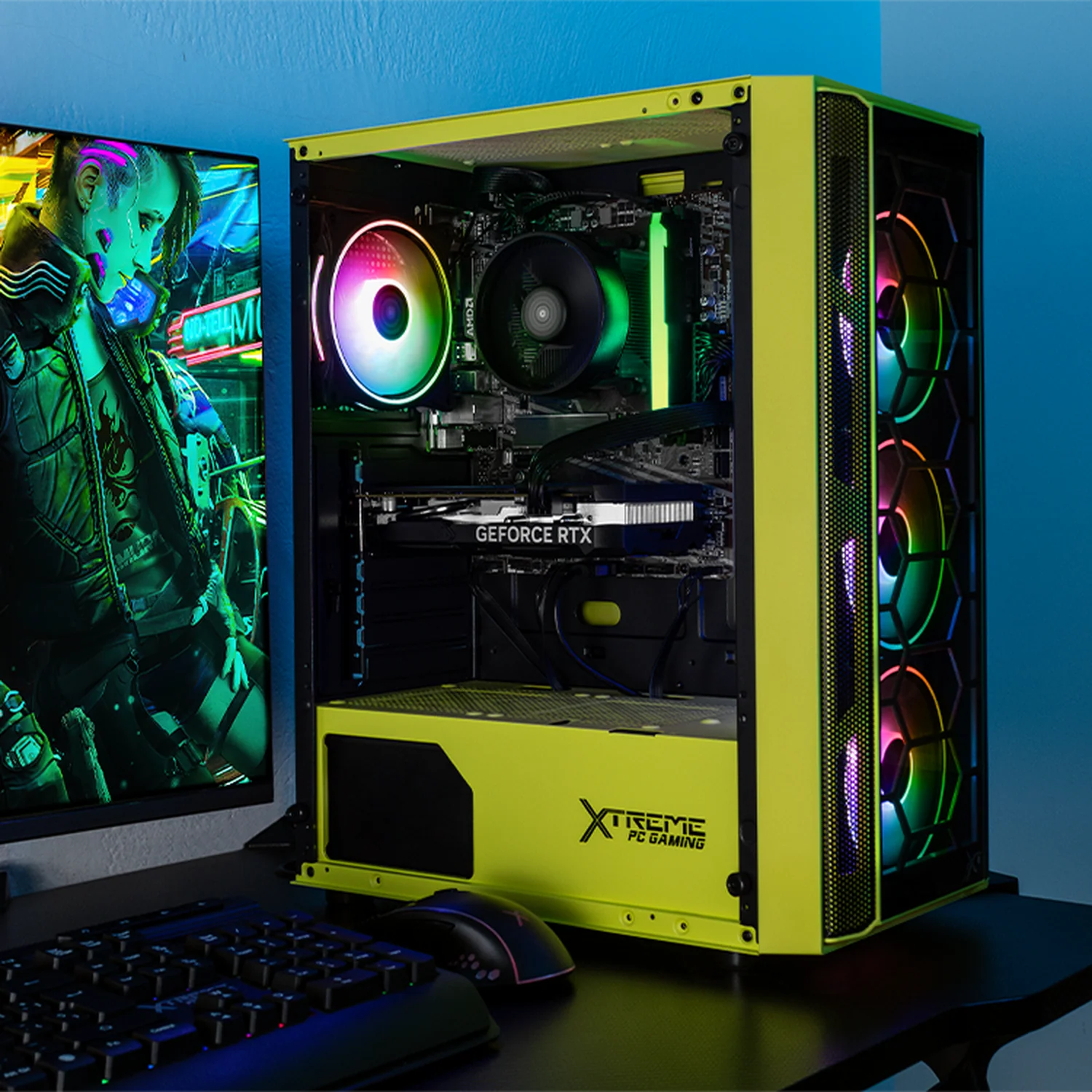 Gabinete XTREME PC GAMING Kronos Media Torre 4 Fan ARGB Verde Neon CXTGSXNG - Image 6