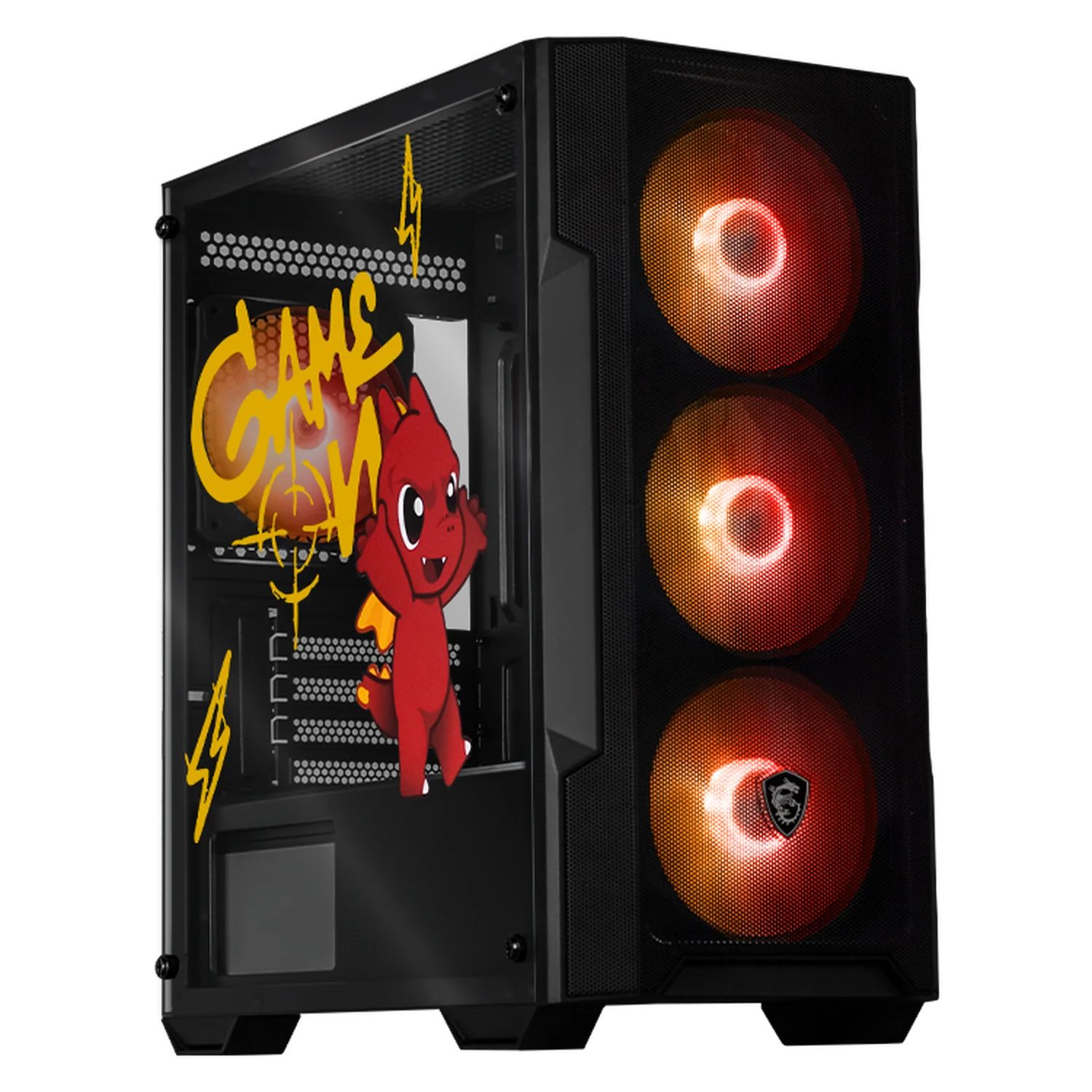 Gabinete XTREME PC GAMING MSI Lucky Edition Mini Torre 4 Fan RGB Negro CXTLUMABK