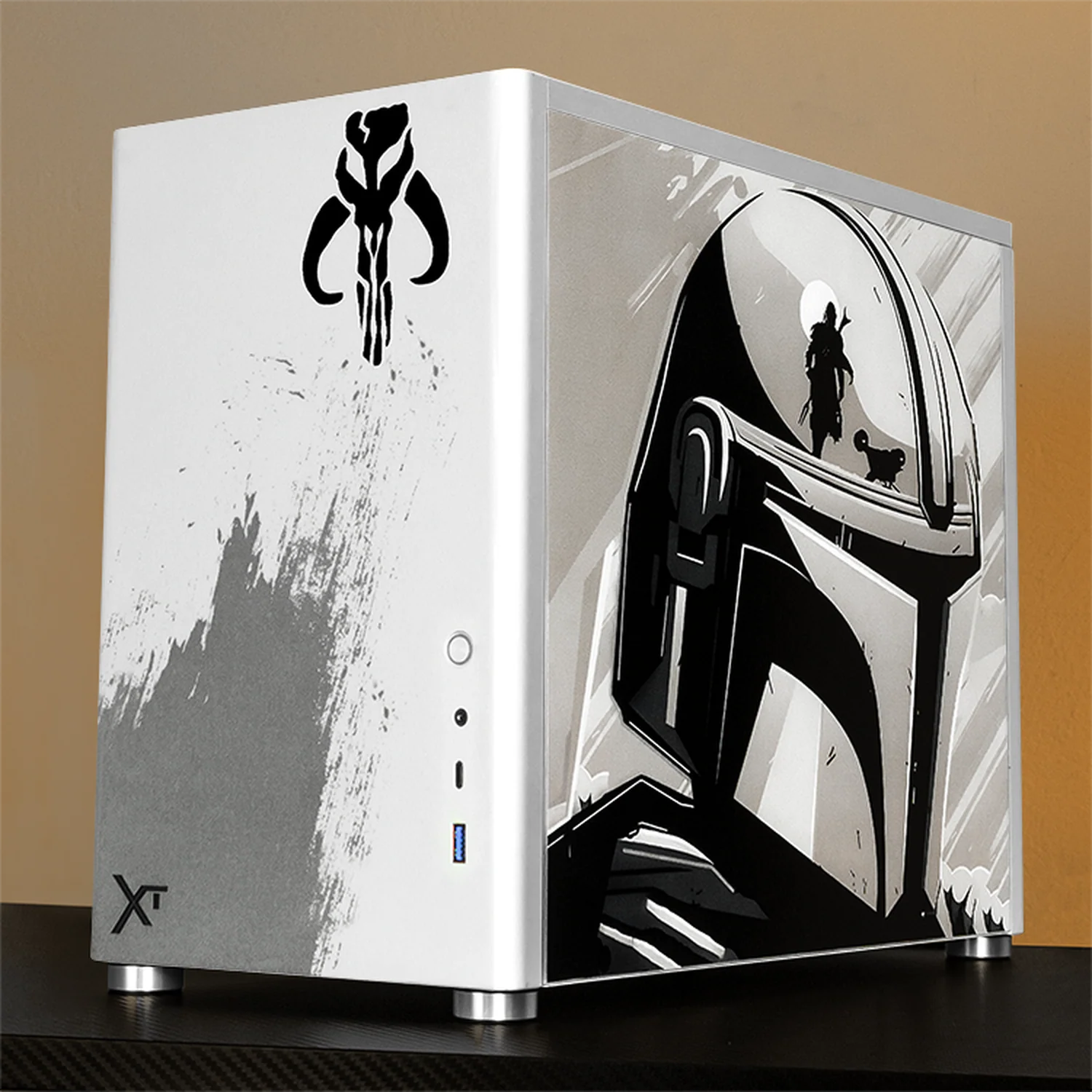 Gabinete XTREME PC GAMING StarWars The Mandalorian V3 Edition Mini Torre USB-C Blanco CXTMB985WT - Image 6