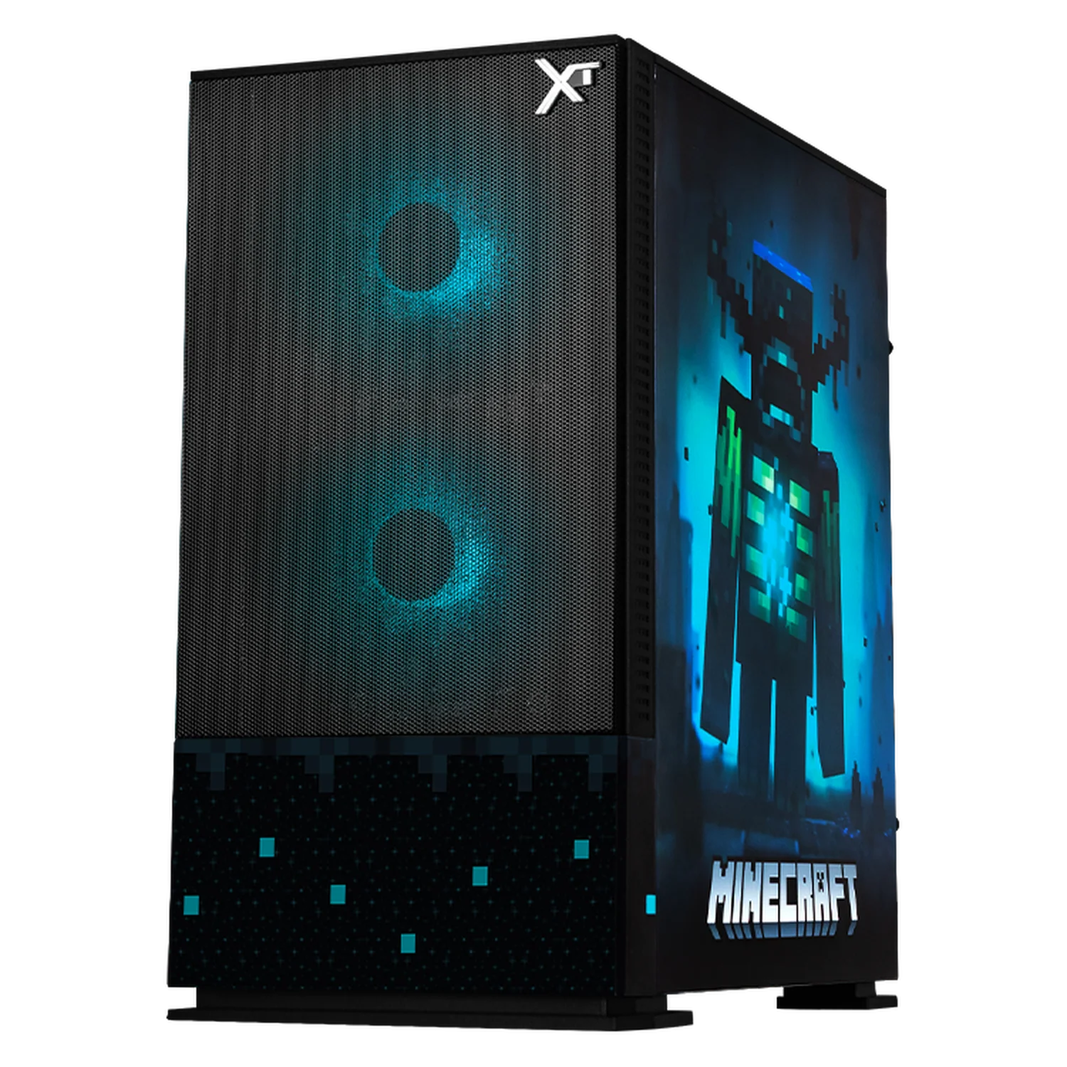 Gabinete XTREME PC GAMING Minecraft Warden V2 Edition Mini Torre 3 Fan ARGB Negro CXTMWB701BK - Image 2