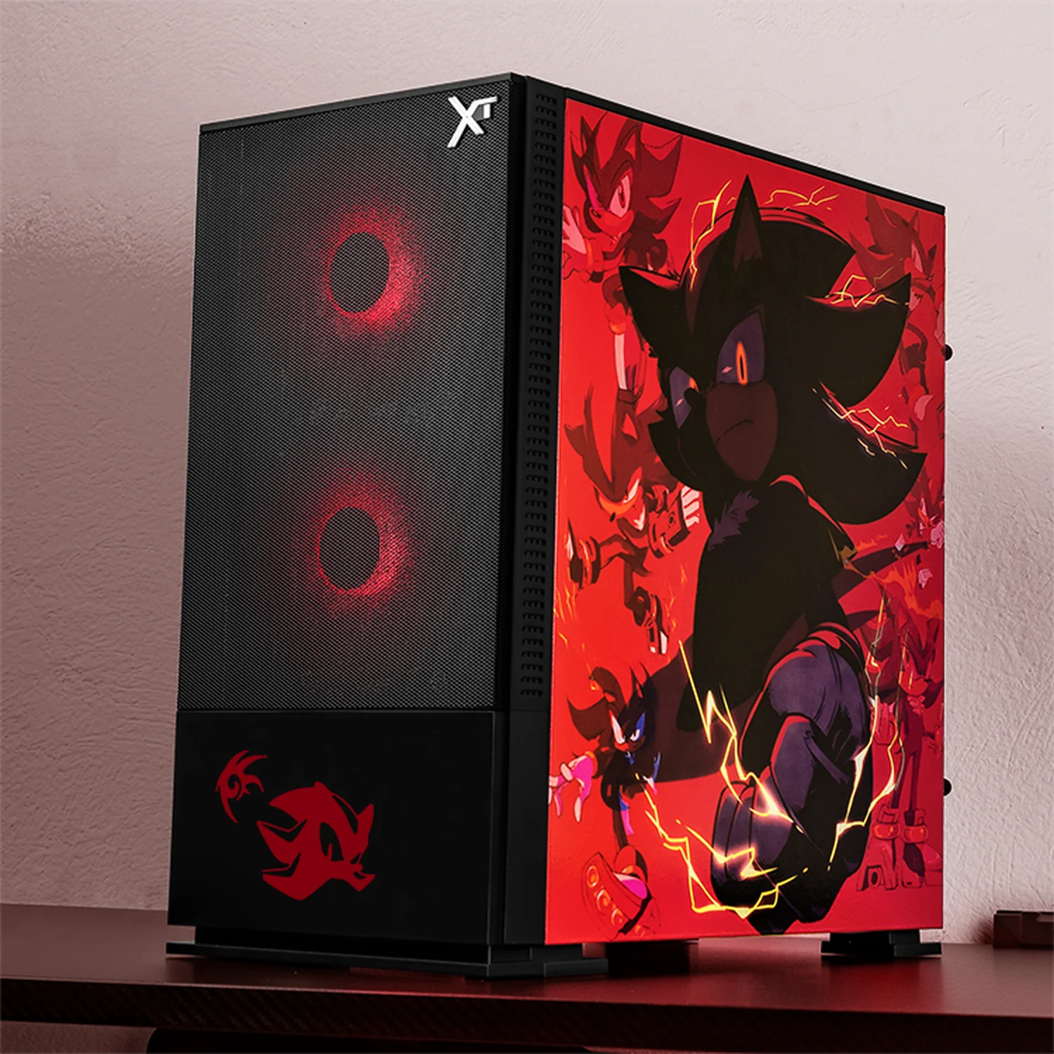 Gabinete XTREME PC GAMING Sonic Shadow Comic Edition Mini Torre 3 Fan ARGB Negro CXTSCAIBK - Image 6