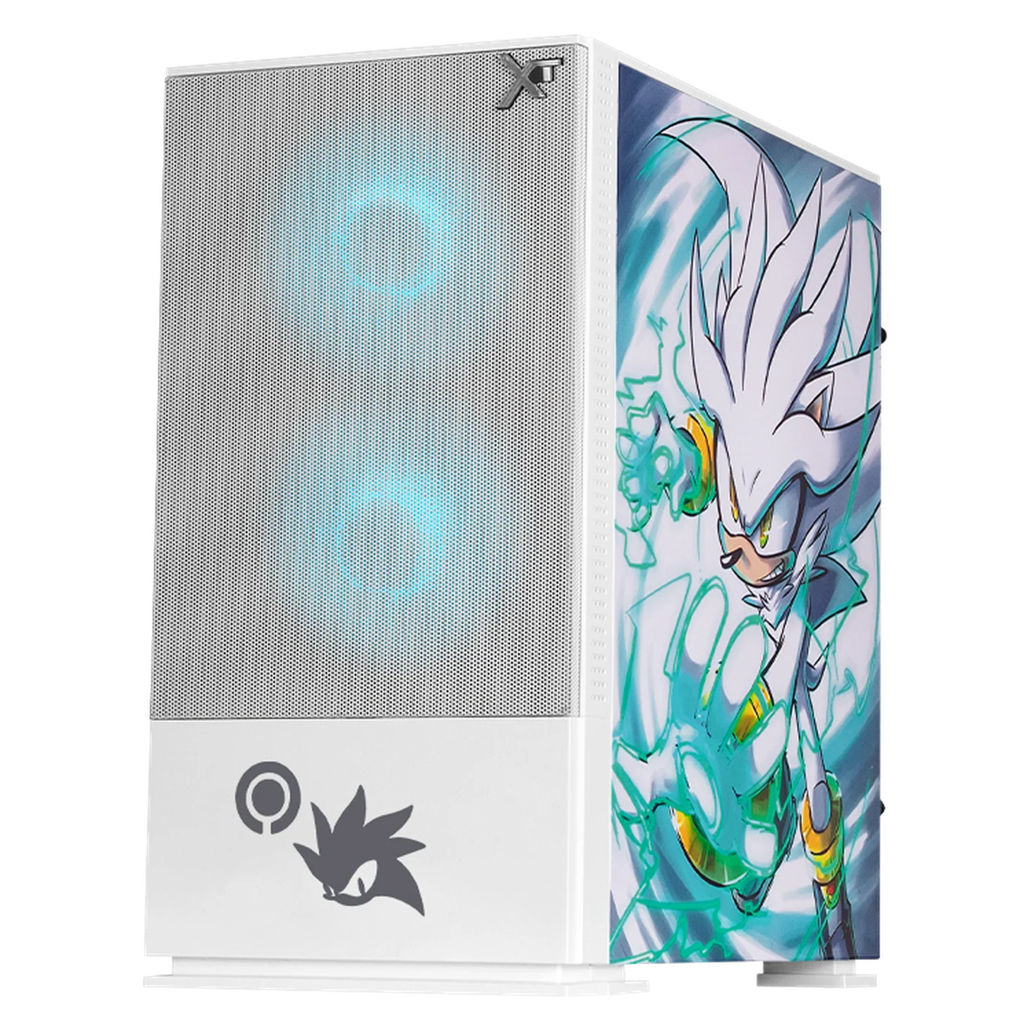 Gabinete XTREME PC GAMING Sonic Silver Comic Edition Mini Torre 3 Fan ARGB Blanco CXTSCAIWT - Image 2
