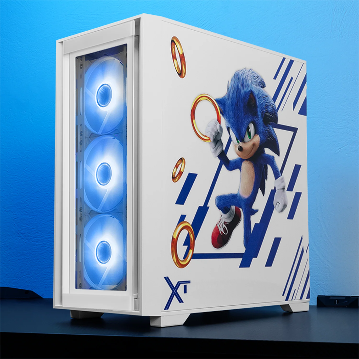 Gabinete XTREME PC GAMING Sonic Edition Mini Torre 4 Fan ARGB USB-C Blanco CXTSO6000WT - Image 6