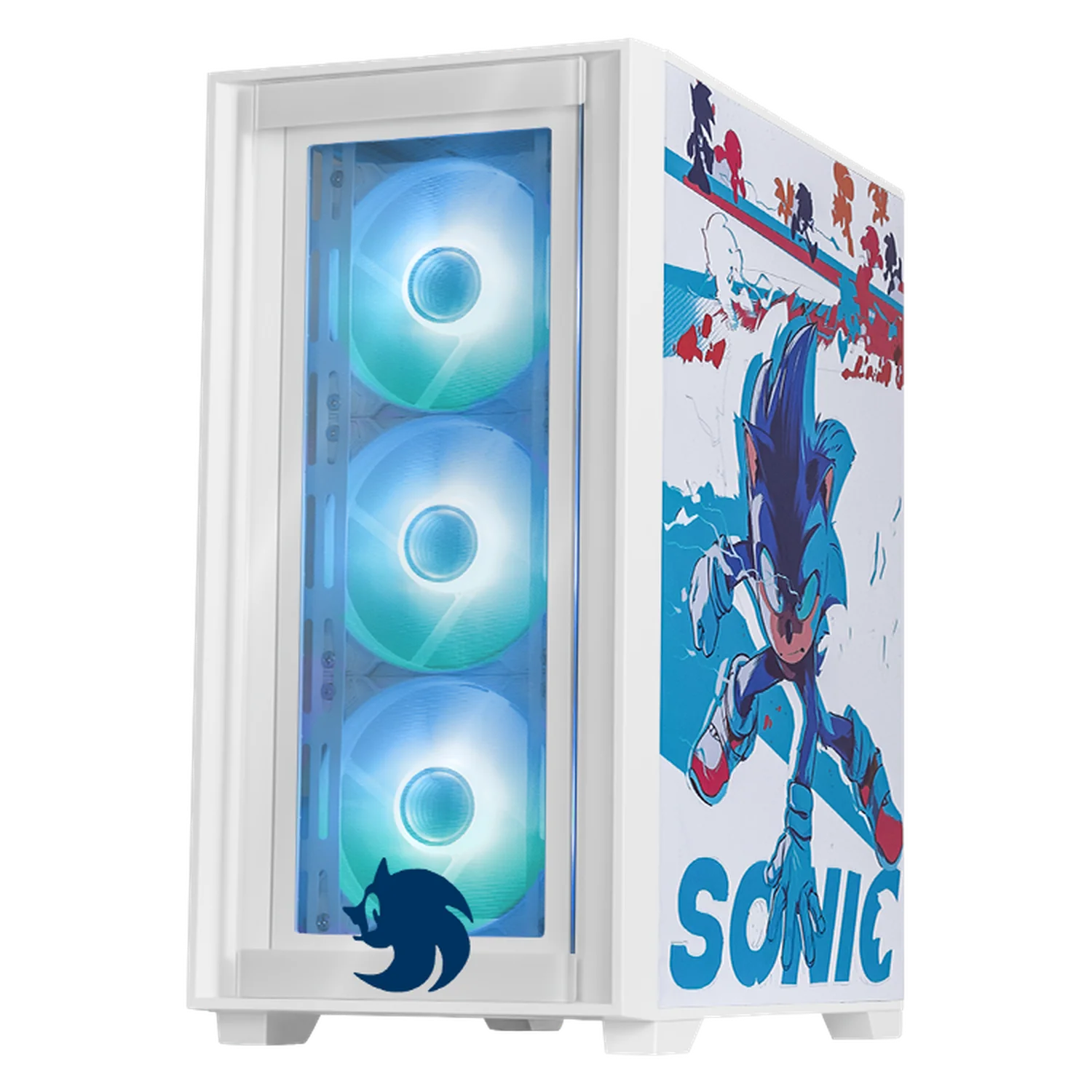 Gabinete XTREME PC GAMING Sonic Flash Edition Mini Torre 4 Fan ARGB USB-C Blanco CXTSF6000WT - Image 2