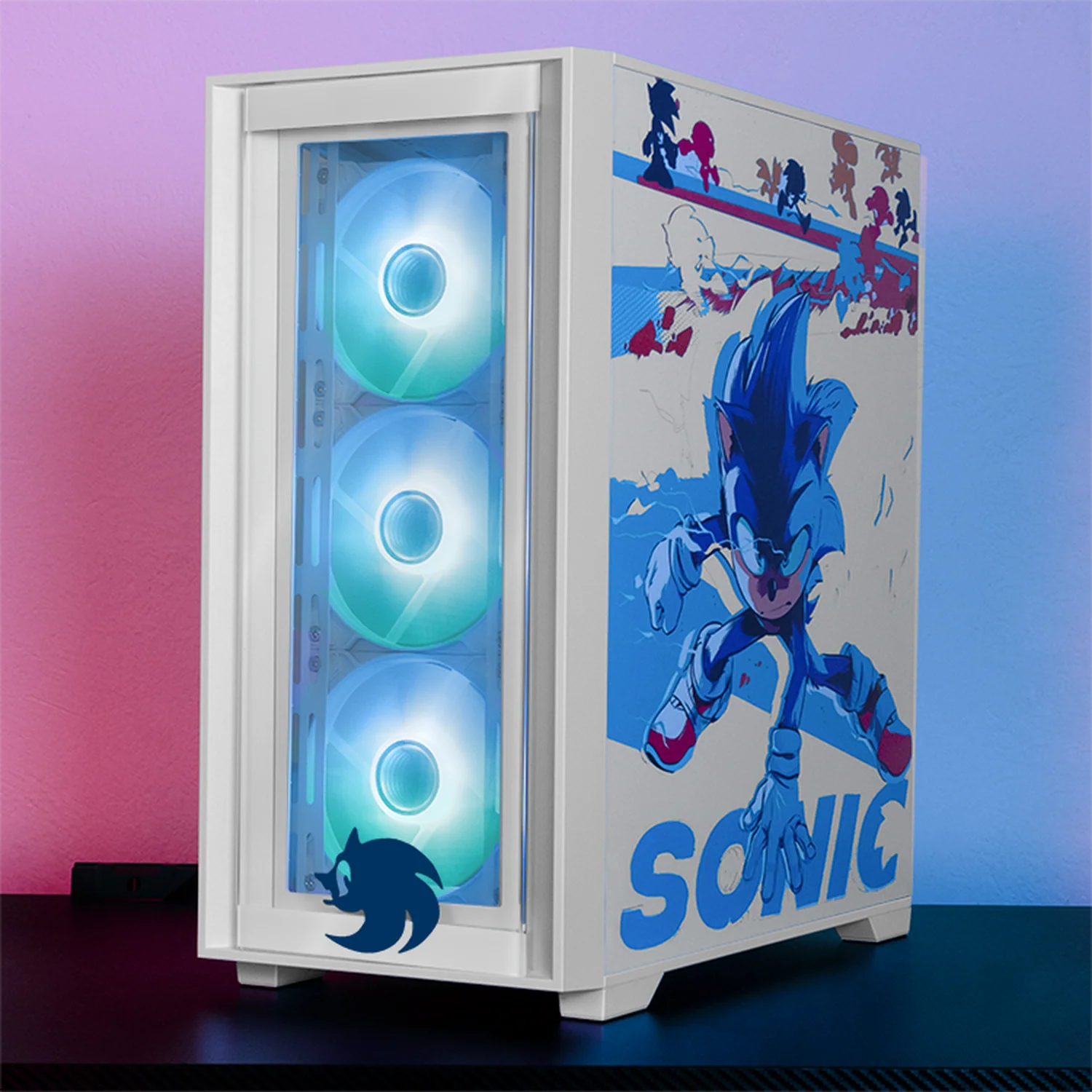 Gabinete XTREME PC GAMING Sonic Flash Edition Mini Torre 4 Fan ARGB USB-C Blanco CXTSF6000WT - Image 6