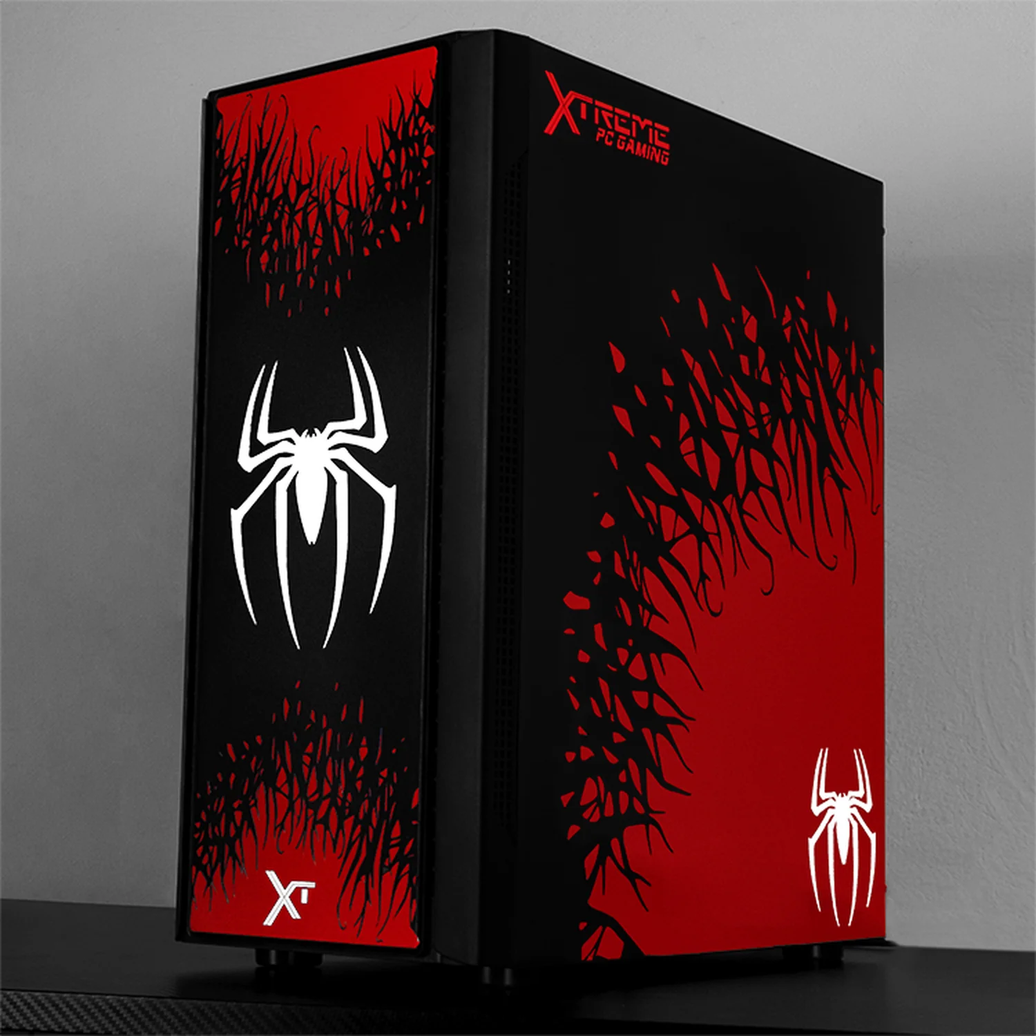 Gabinete XTREME PC GAMING Spider-Man II V3 Edition Mini Torre 3 Fan RGB Negro CXTSPII730BK - Image 6
