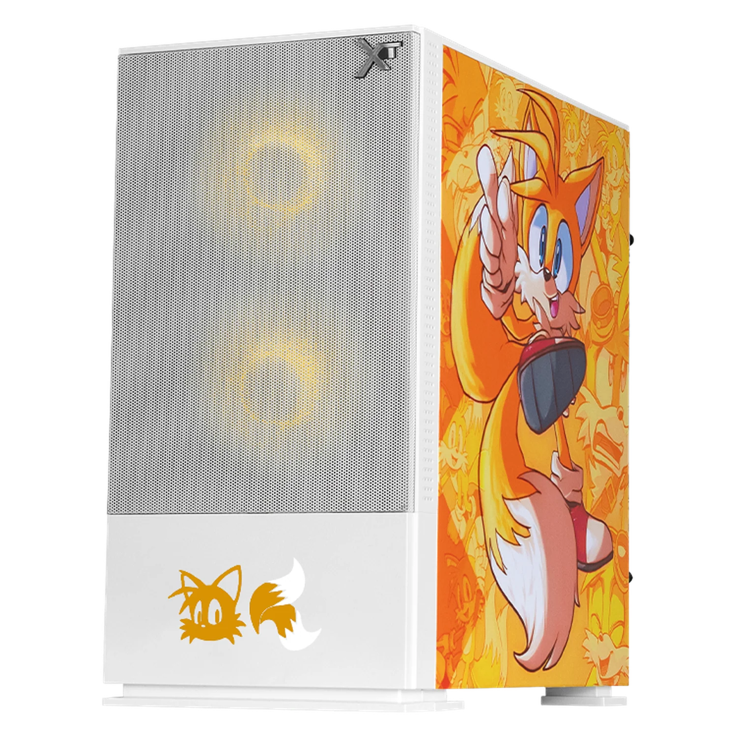 Gabinete XTREME PC GAMING Sonic Tails Comic Edition Mini Torre 3 Fan ARGB Blanco CXTTCAIWT - Image 2