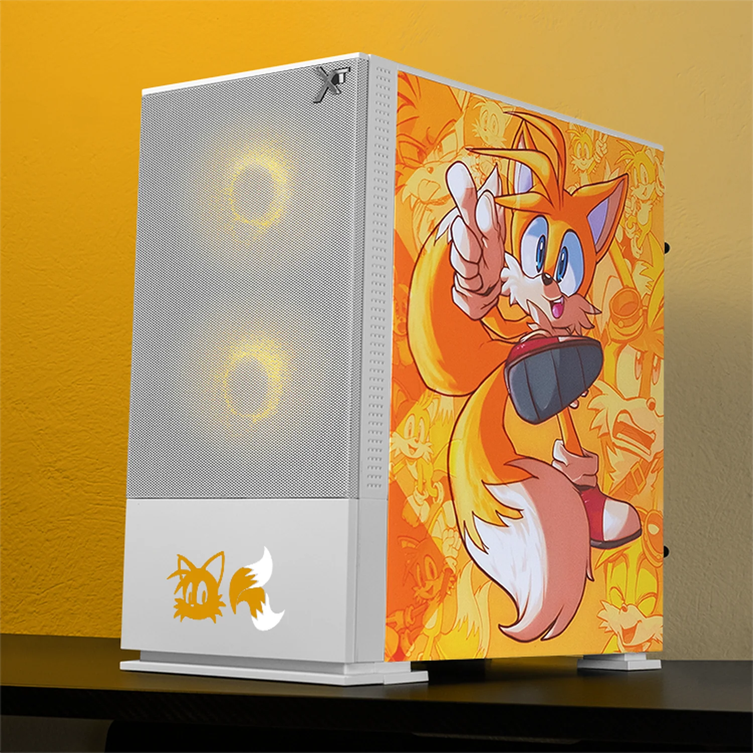 Gabinete XTREME PC GAMING Sonic Tails Comic Edition Mini Torre 3 Fan ARGB Blanco CXTTCAIWT - Image 6