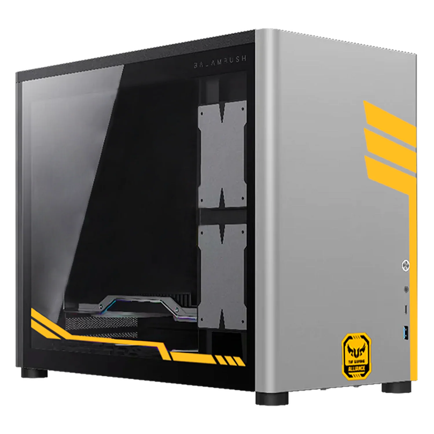 Gabinete XTREME PC GAMING TUF Allience Edition Mini Torre USB-C Gris CXTTU985GY