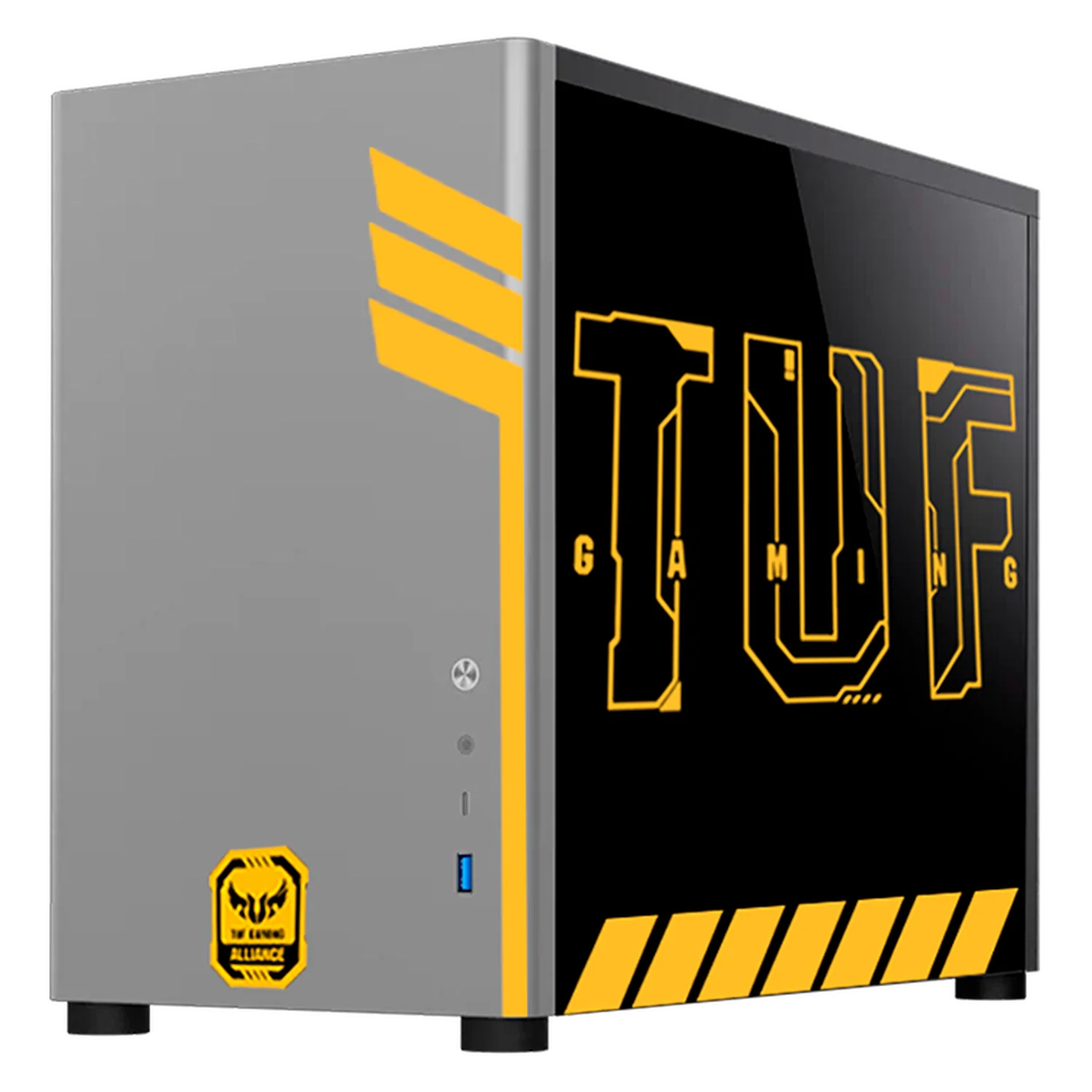 Gabinete XTREME PC GAMING TUF Allience Edition Mini Torre USB-C Gris CXTTU985GY - Image 3