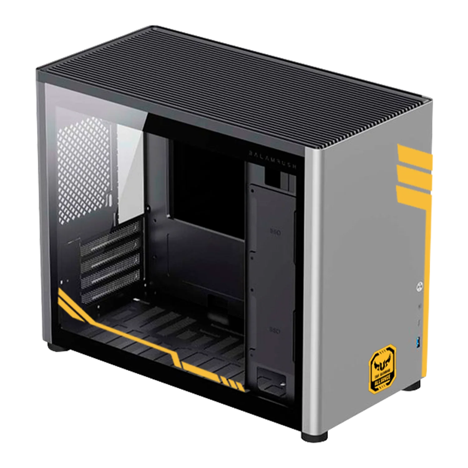 Gabinete XTREME PC GAMING TUF Allience Edition Mini Torre USB-C Gris CXTTU985GY - Image 4