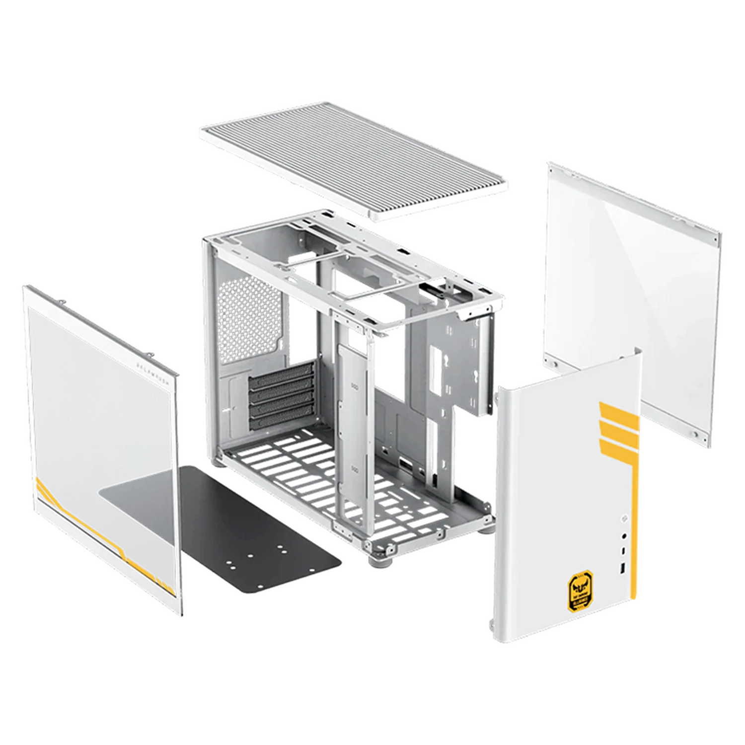 Gabinete XTREME PC GAMING TUF Allience Edition Mini Torre USB-C Blanco CXTTU985WT - Image 5