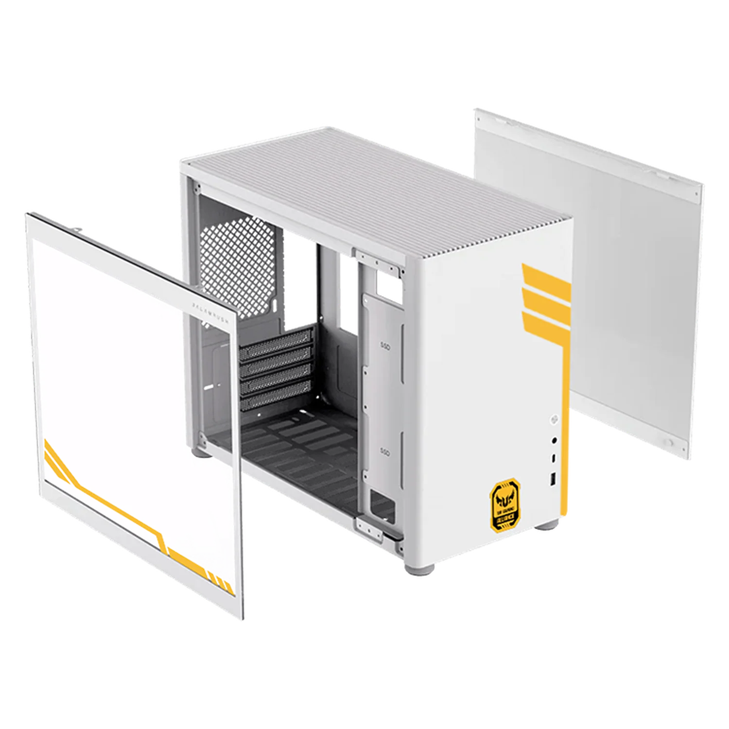 Gabinete XTREME PC GAMING TUF Allience Edition Mini Torre USB-C Blanco CXTTU985WT - Image 6