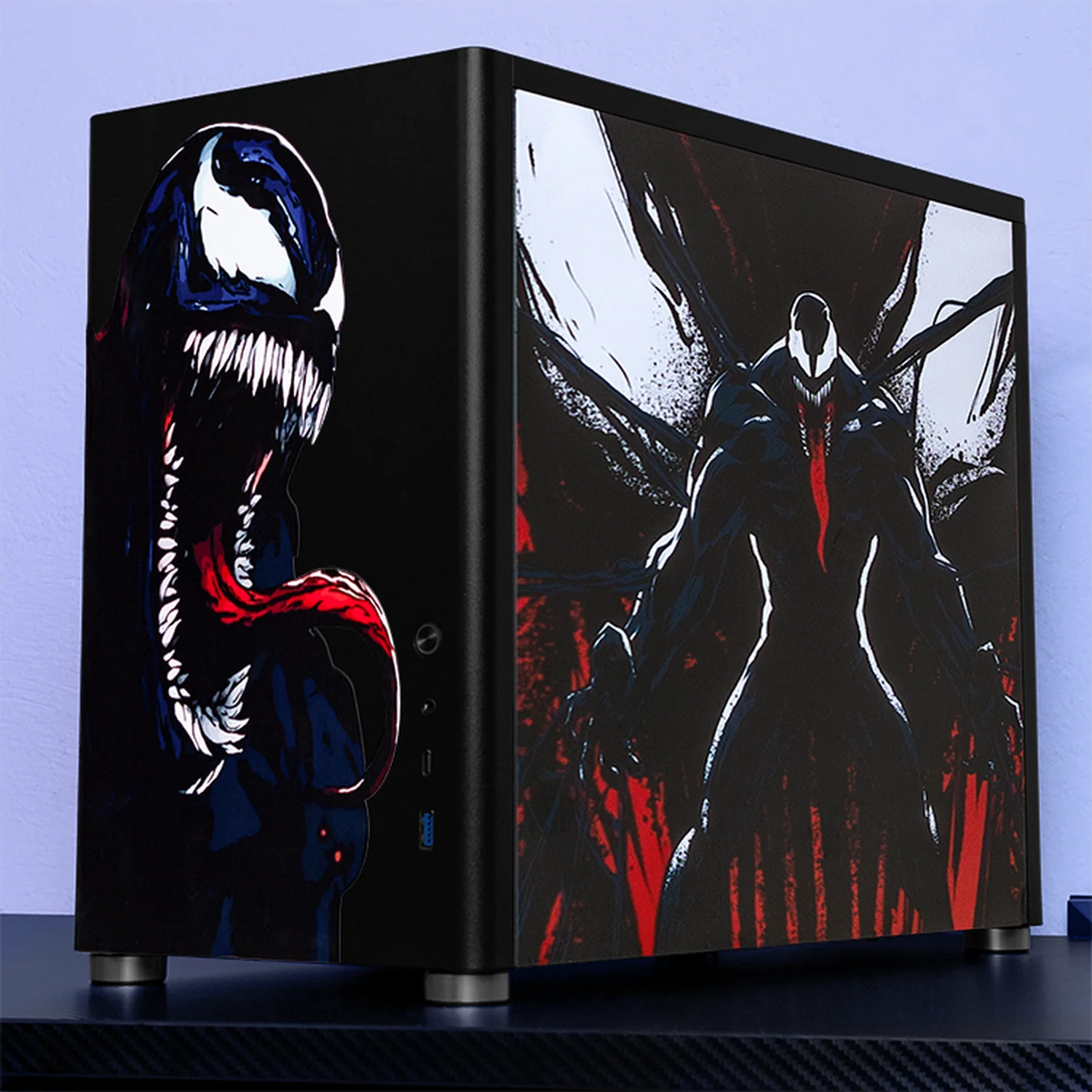 Gabinete XTREME PC GAMING Venom V2 Comic Edition Mini Torre USB-C Negro CXTVE985BK - Image 6