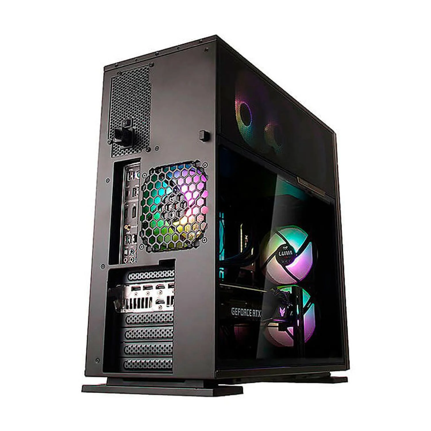 Gabinete IN WIN 515 1 Fan USB Tipo C Cristal Templado Soporte GPU Media Torre - Image 4