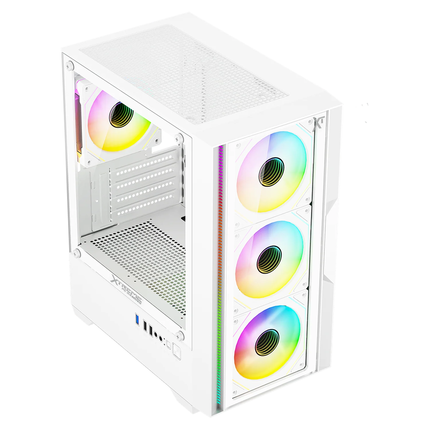 Gabinete XTREME PC GAMING Dragonfly PRO Mini Torre 4 Fan ARGB Blanco CDXT4900WT - Image 5