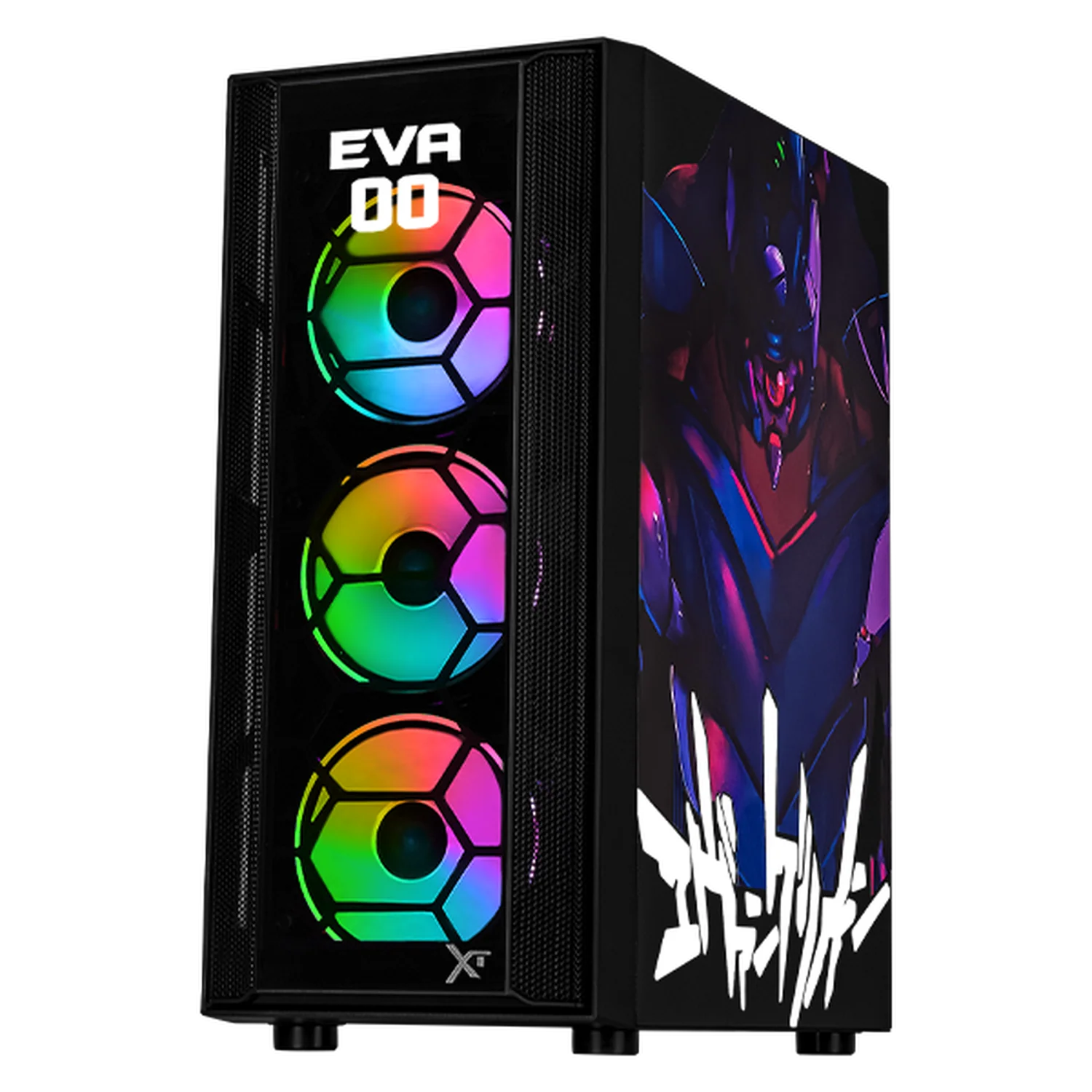 Gabinete XTREME PC GAMING Evangelion 00 Comic Edition Media Torre 4 Fan ARGB Negro CXTEV0BK - Image 2