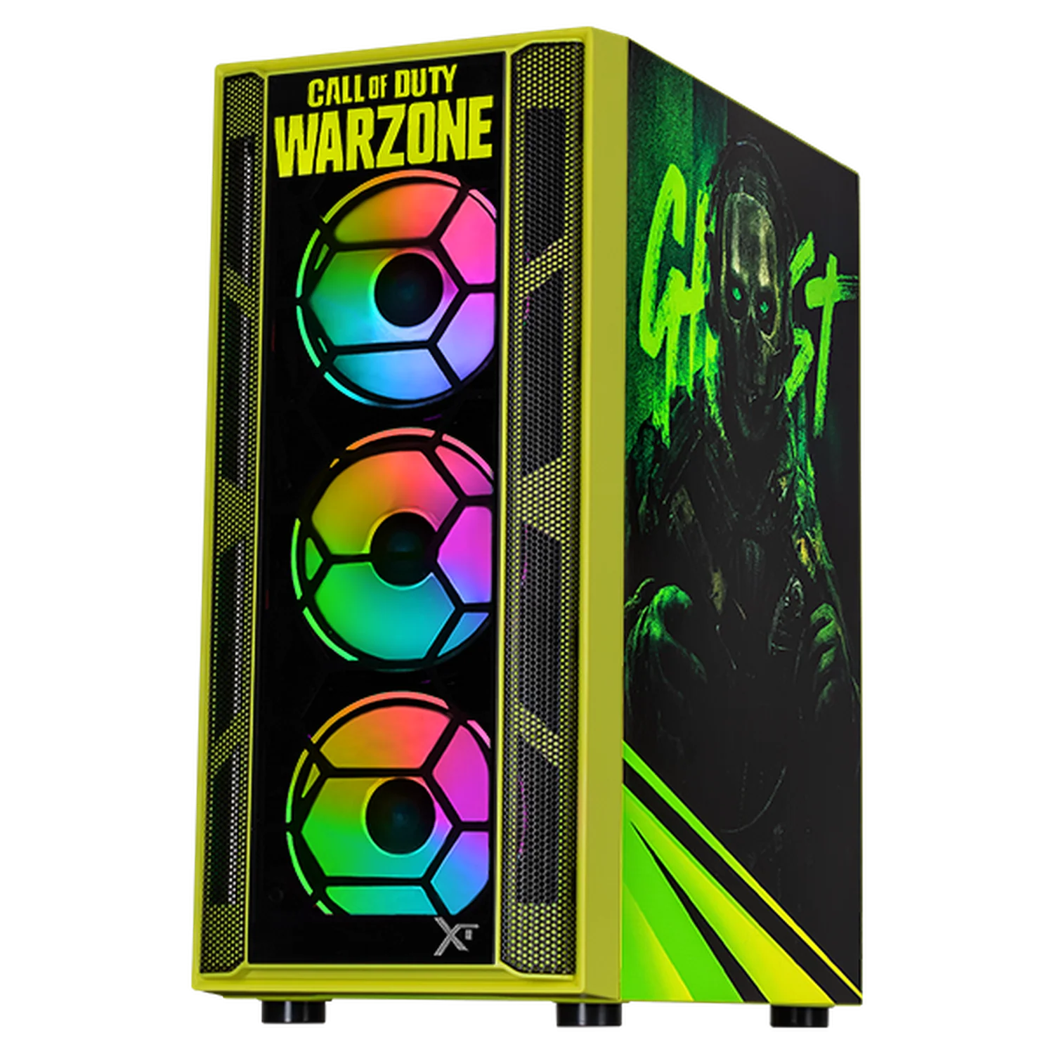 Gabinete XTREME PC GAMING Ghost Edition Media Torre 4 Fan ARGB Verde Neon CXTGHKRNG - Image 2