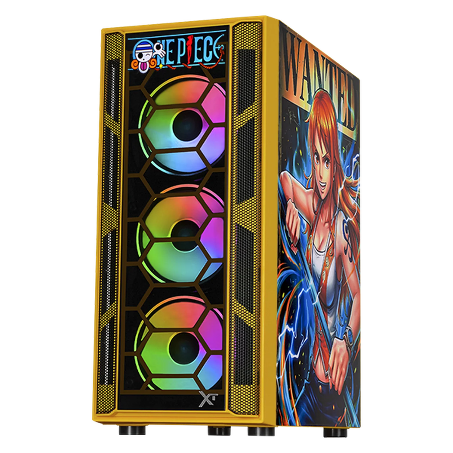 Gabinete XTREME PC GAMING Nami Edition Media Torre 4 Fan ARGB Amarillo CXTNAKRYE - Image 2