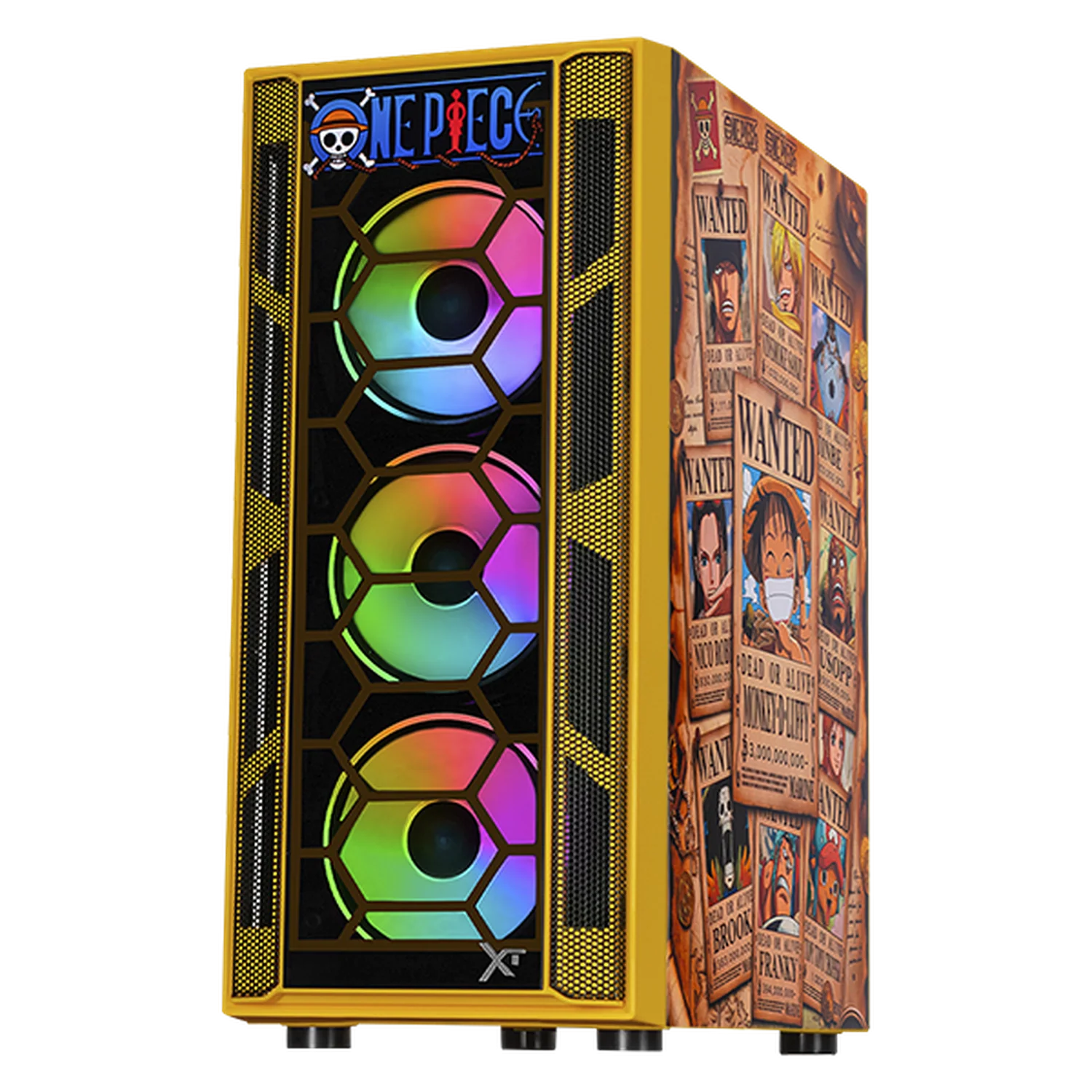 Gabinete XTREME PC GAMING One Piece Edition Media Torre 4 Fan ARGB Amarillo CXTONKRYE - Image 2