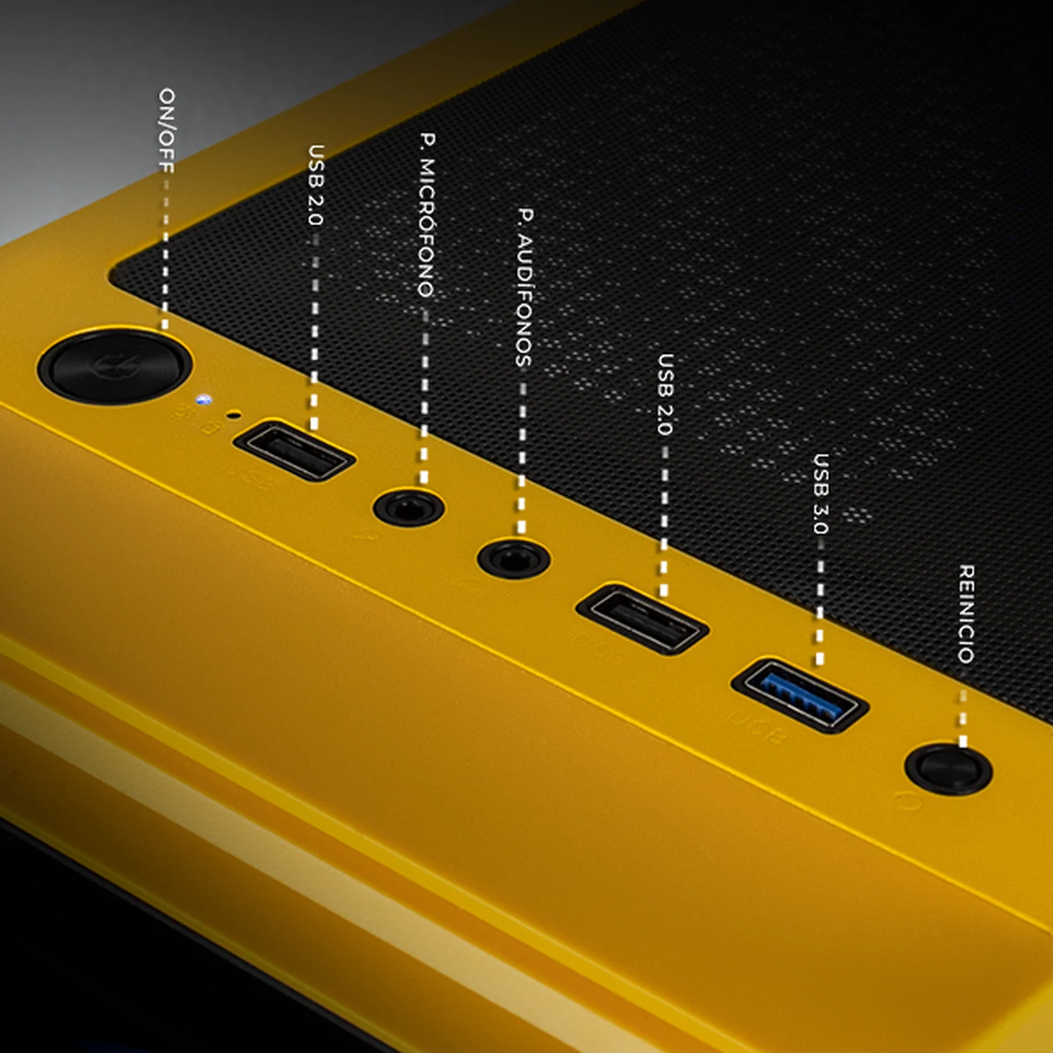 Gabinete XTREME PC GAMING Pikachu Edition Media Torre 4 Fan ARGB Amarillo CXTPIKRYE - Image 4