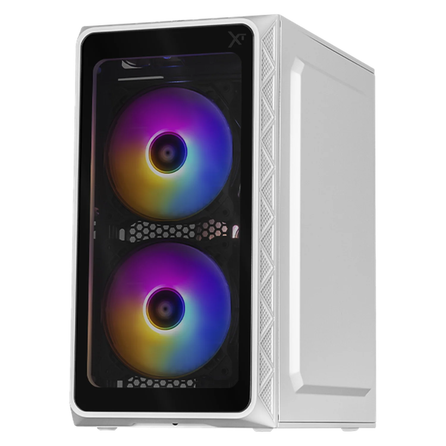 Gabinete XTREME PC GAMING Zero Mini Torre 3 Fan ARGB 600W Blanco CXTGI730WT - Image 2
