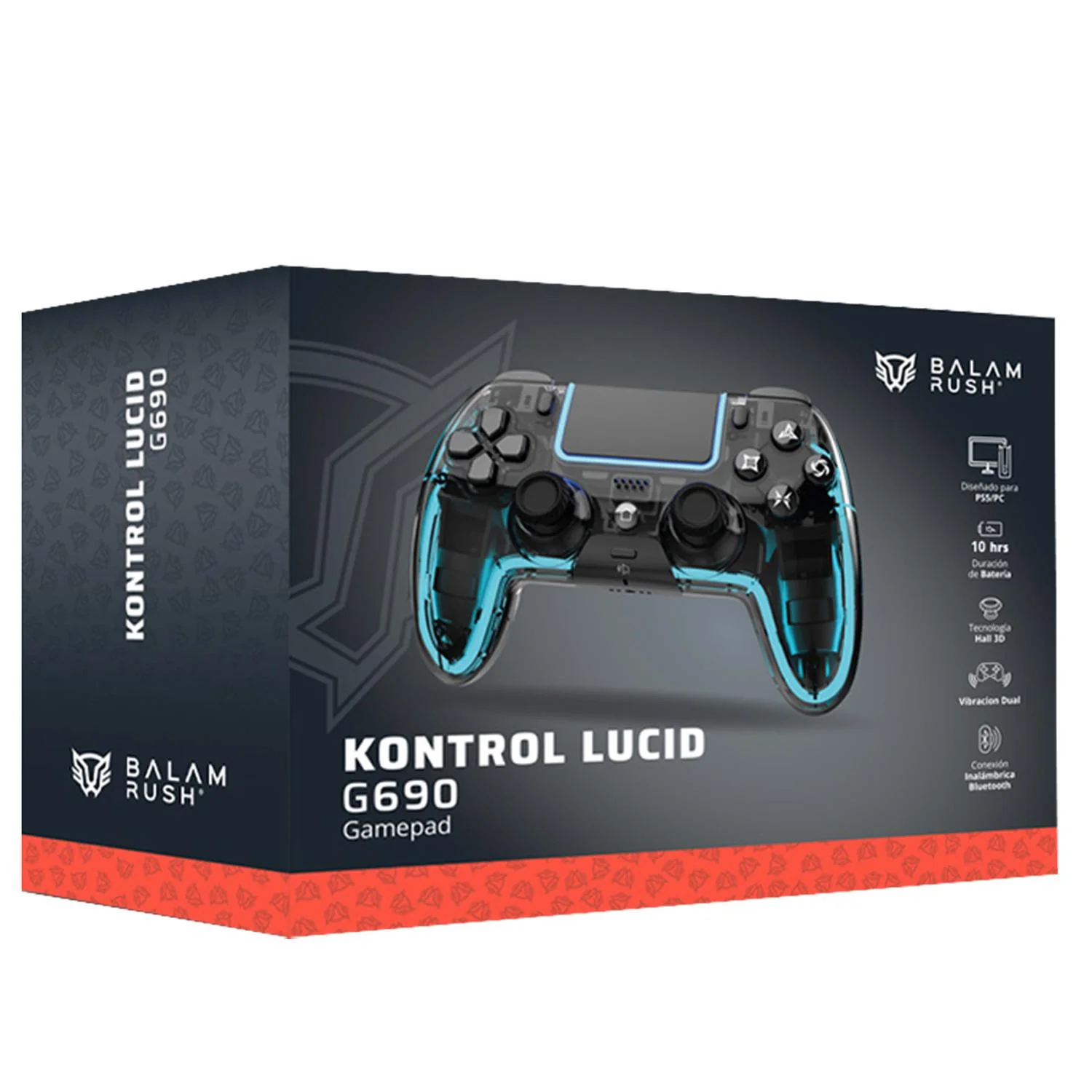 Gamepad BALAM RUSH KONTROL LUCID G690 Conexion Dual Bt 5.0 / USB-C PS5 , Android , IOS , Pc RGB Negr - Image 6