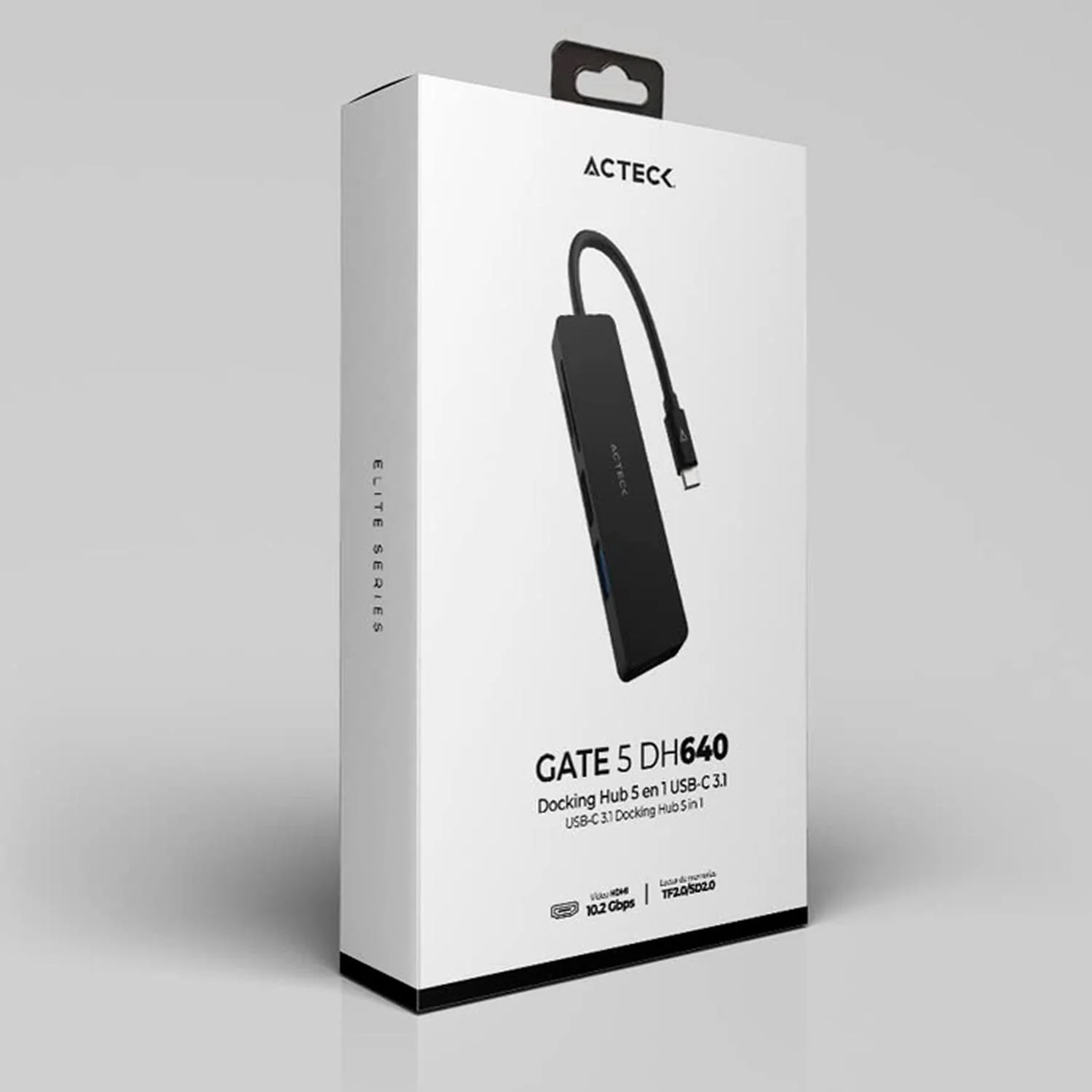 HUB ACTECK GATE 5 DH640 Multipuerto 5 en 1 USB-C HDMI 4K SD 2.0 Negro AC-934633 - Image 6