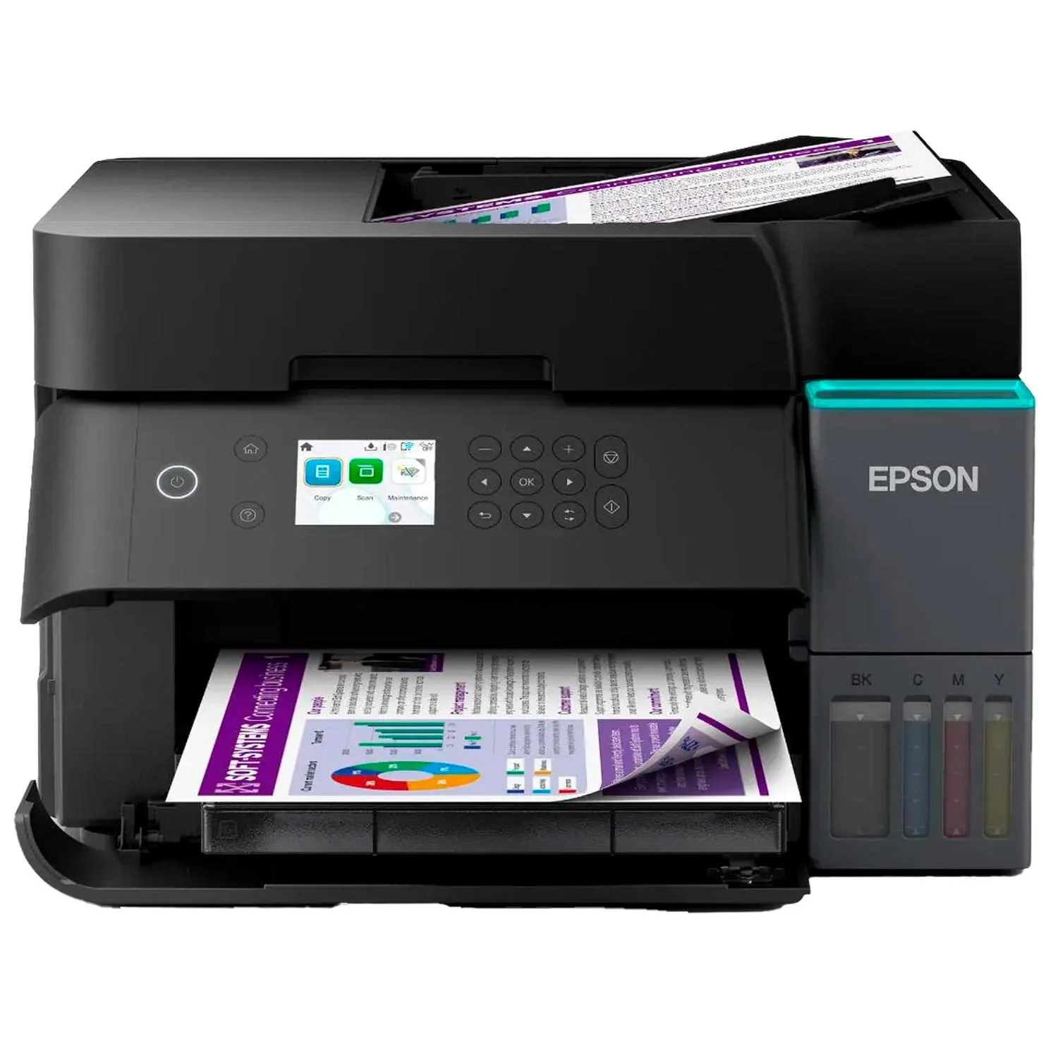 Impresora Multifuncional Inalambrica Epson EcoTank L6370 Imprime Copia Escanea Color Dúplex Legal Pantalla LCD WiFi C11CL43301 Alto rendimiento y productividad