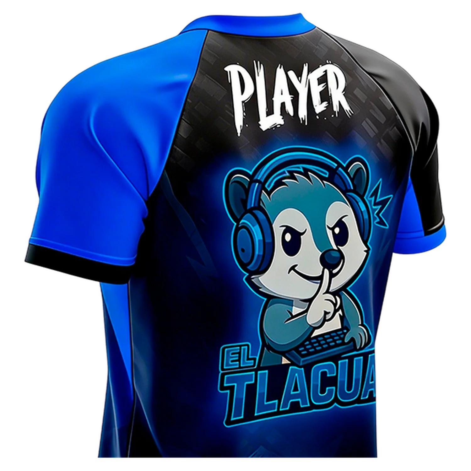 Jersey Oficial Xtreme PC Gaming El Tlacua Azul /Negro Talla XL - Image 3