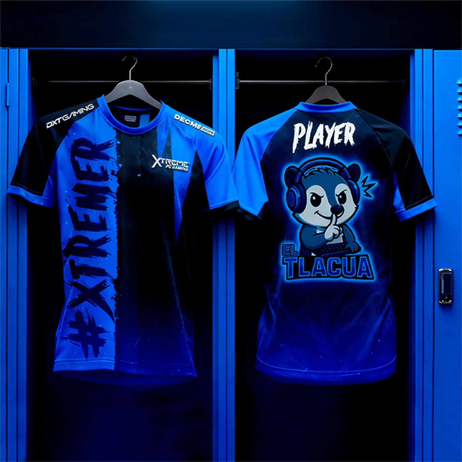 Jersey Oficial Xtreme PC Gaming El Tlacua Azul /Negro Talla XL - Image 6