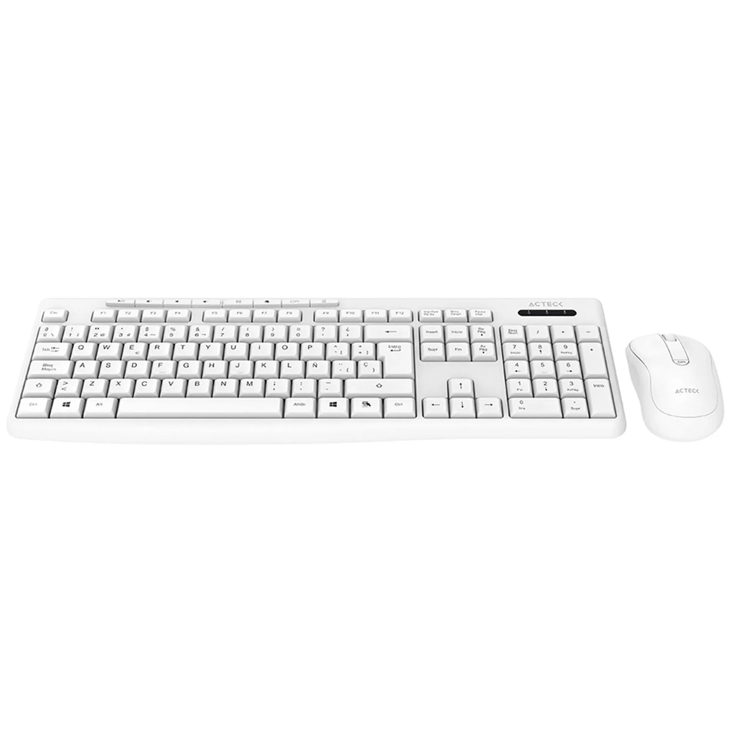 Kit 2 en 1 Teclado y Mouse ACTECK CREATOR PRIME MK225 Inalambrico USB 2.4 Ghz Blanco AC-941785 - Image 4