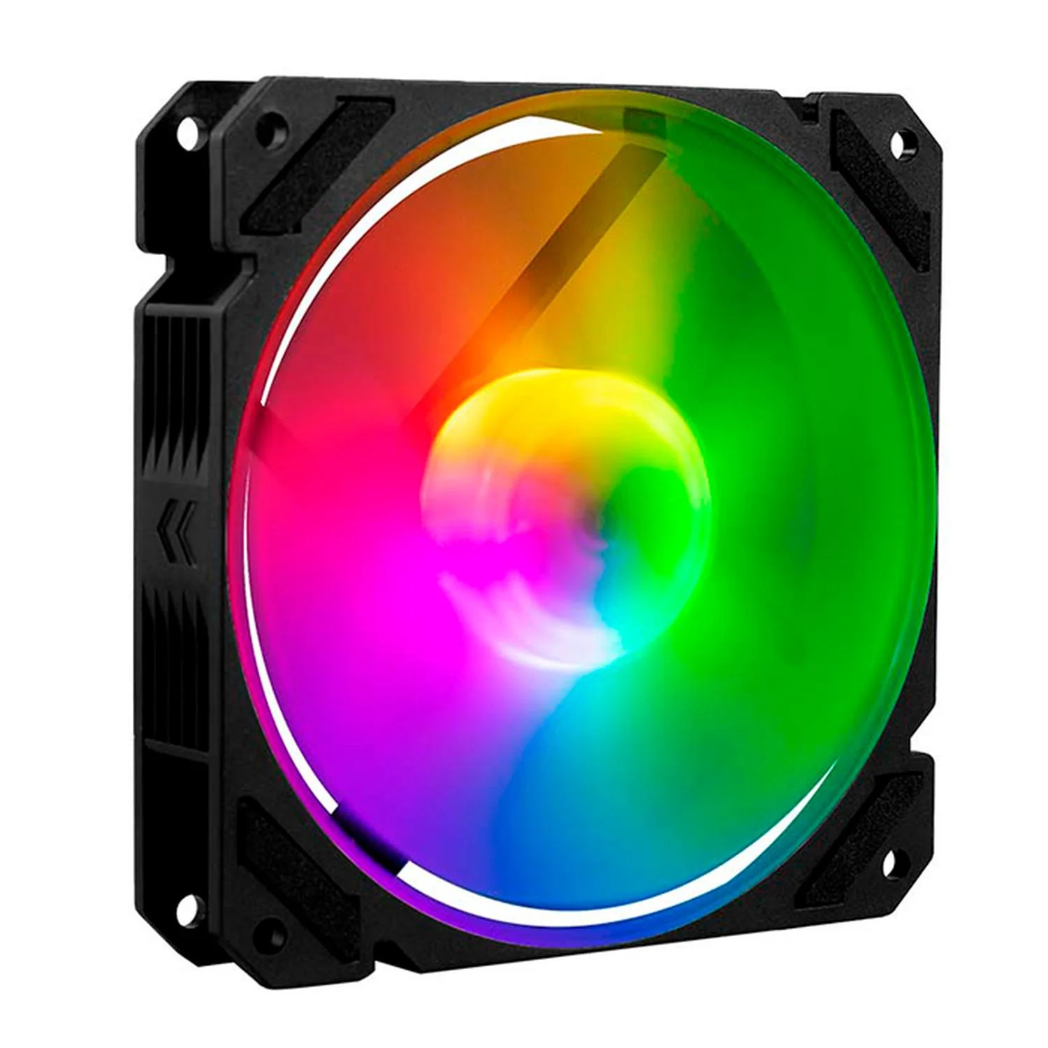 Kit 3 Ventiladores Gamer BALAM RUSH EOLOX BLAZE EX70K 120mm ARGB Diseño Cuadrado Rainbow 1200RPM Negro 3 Pin Controladora BR-937962 - Image 2