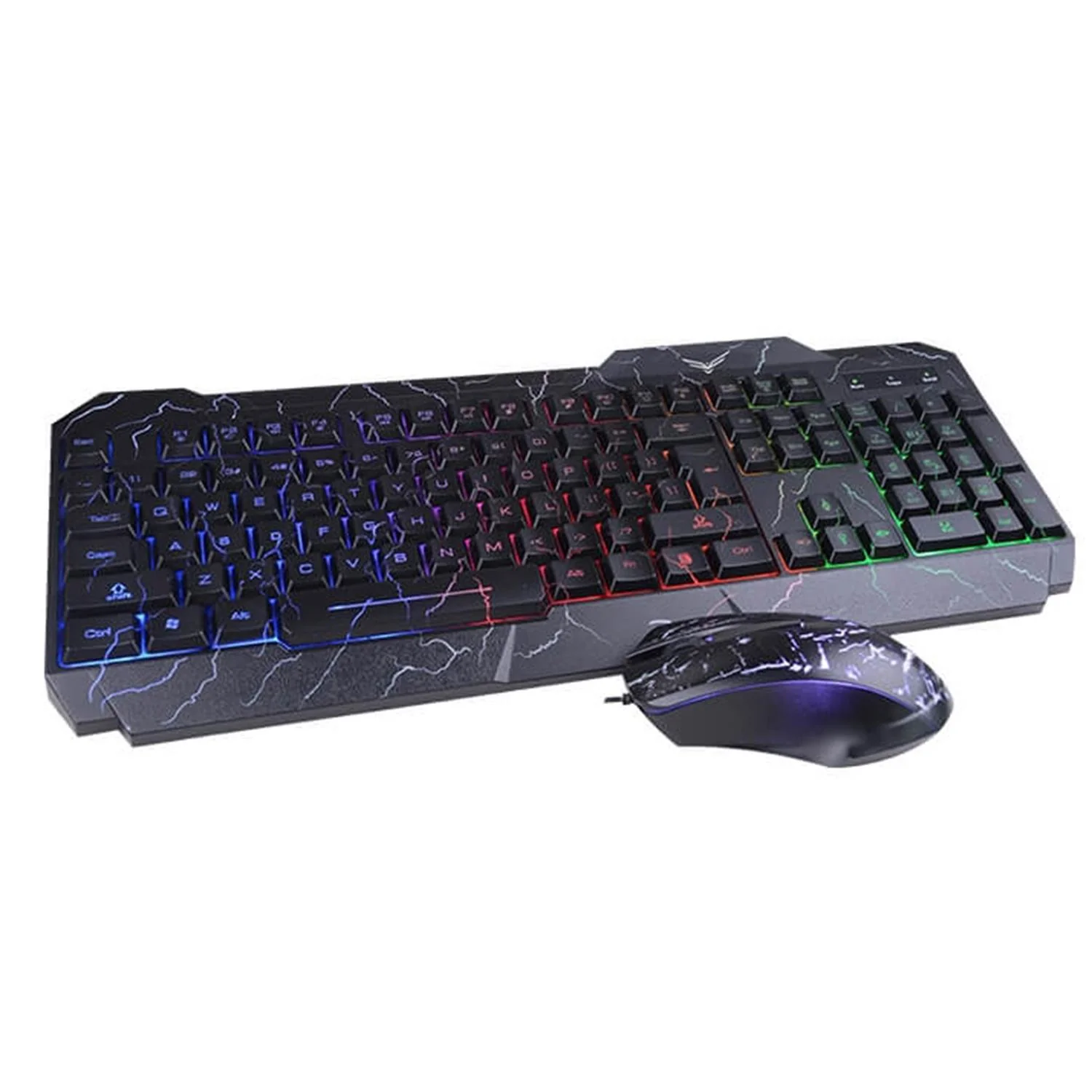 Kit Gamer 2 en 1 NACEB NA-633 Teclado y Mouse Sensor Optico 3 botones Alámbrico USB Retroiluminado - Image 2