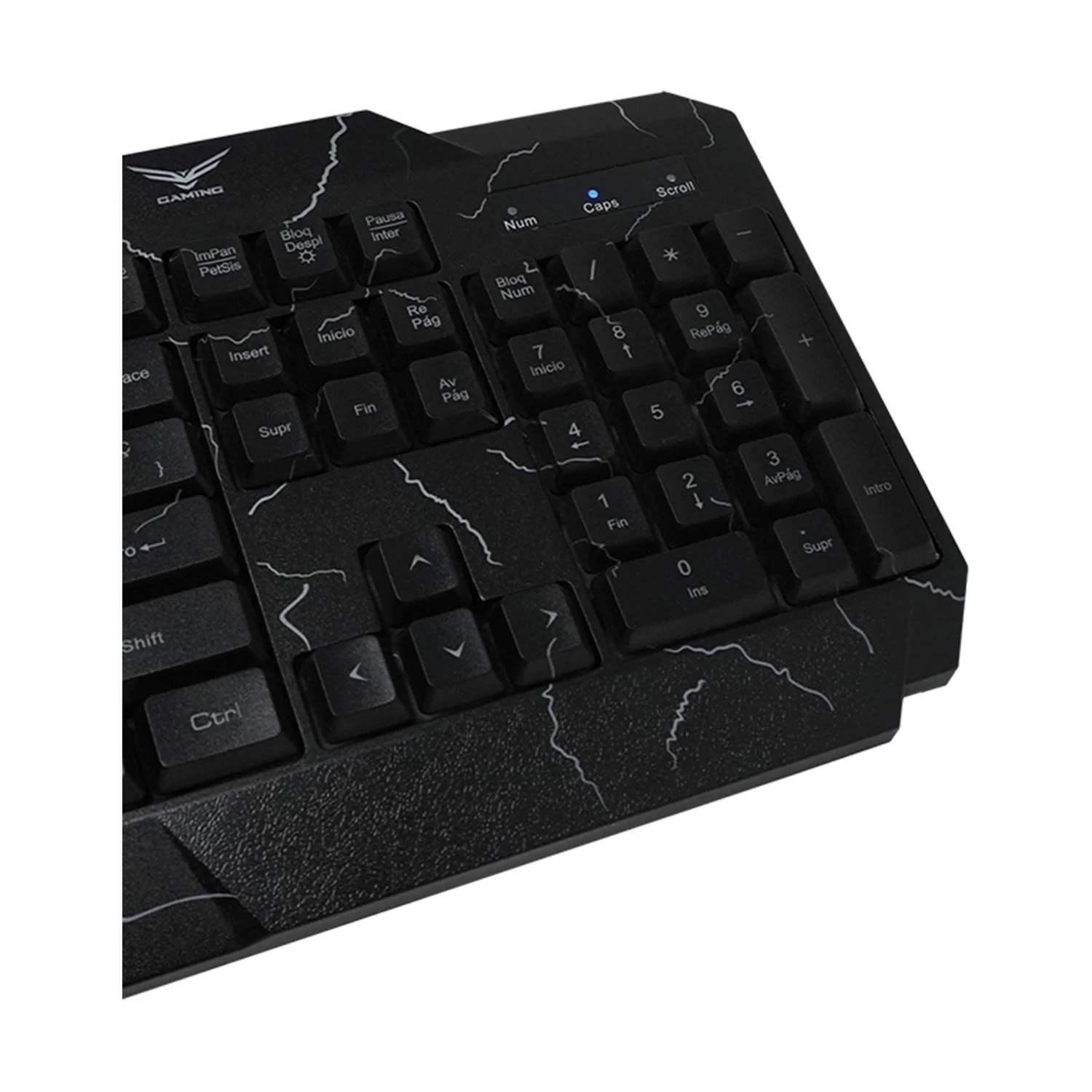 Kit Gamer 2 en 1 NACEB NA-633 Teclado y Mouse Sensor Optico 3 botones Alámbrico USB Retroiluminado - Image 5