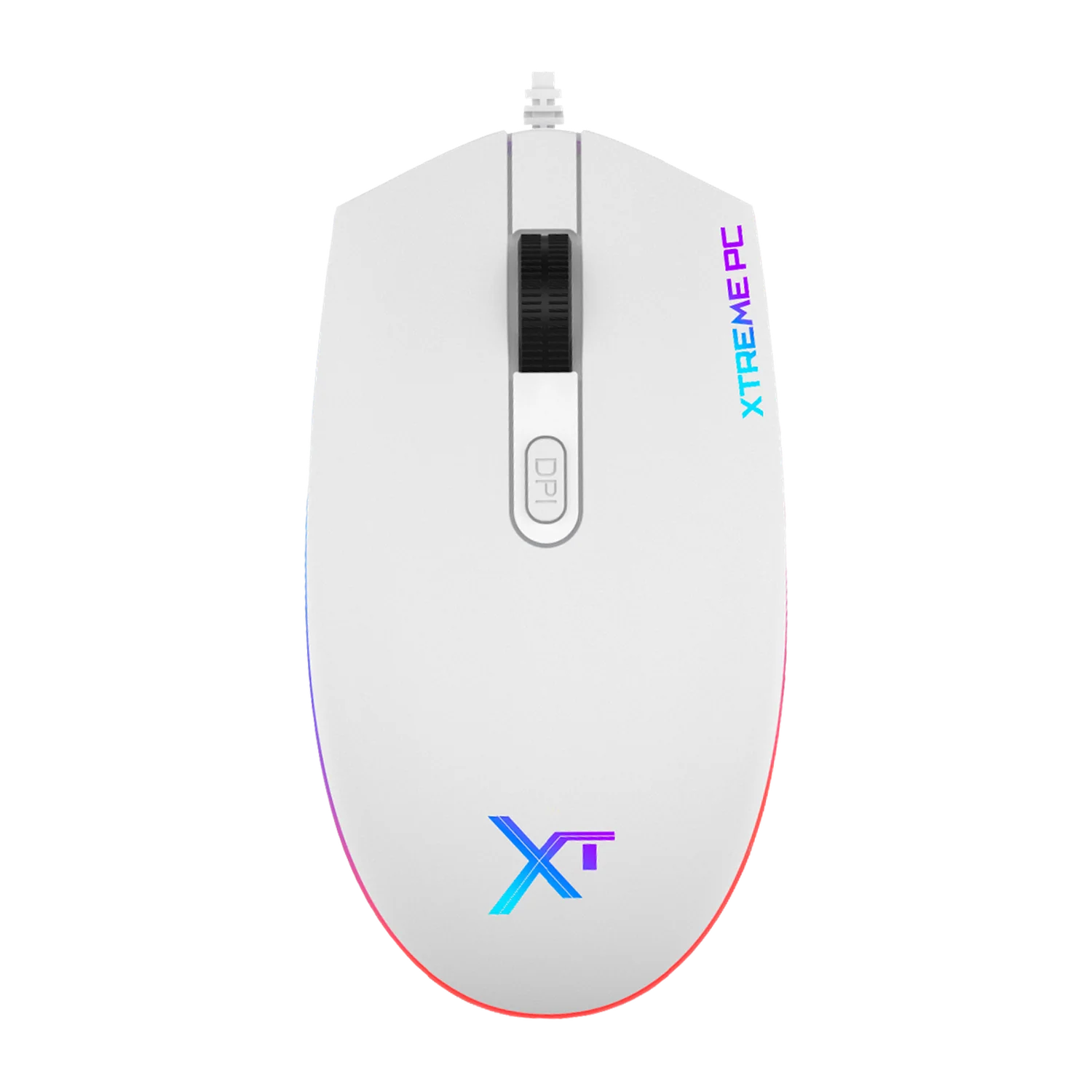 Kit Gamer 2 en 1 XTREME PC GAMING Battle Chief Teclado Membrana Retroiluminado RGB Español Mouse 7200 DPI USB Blanco KXTGK2WT - Image 5