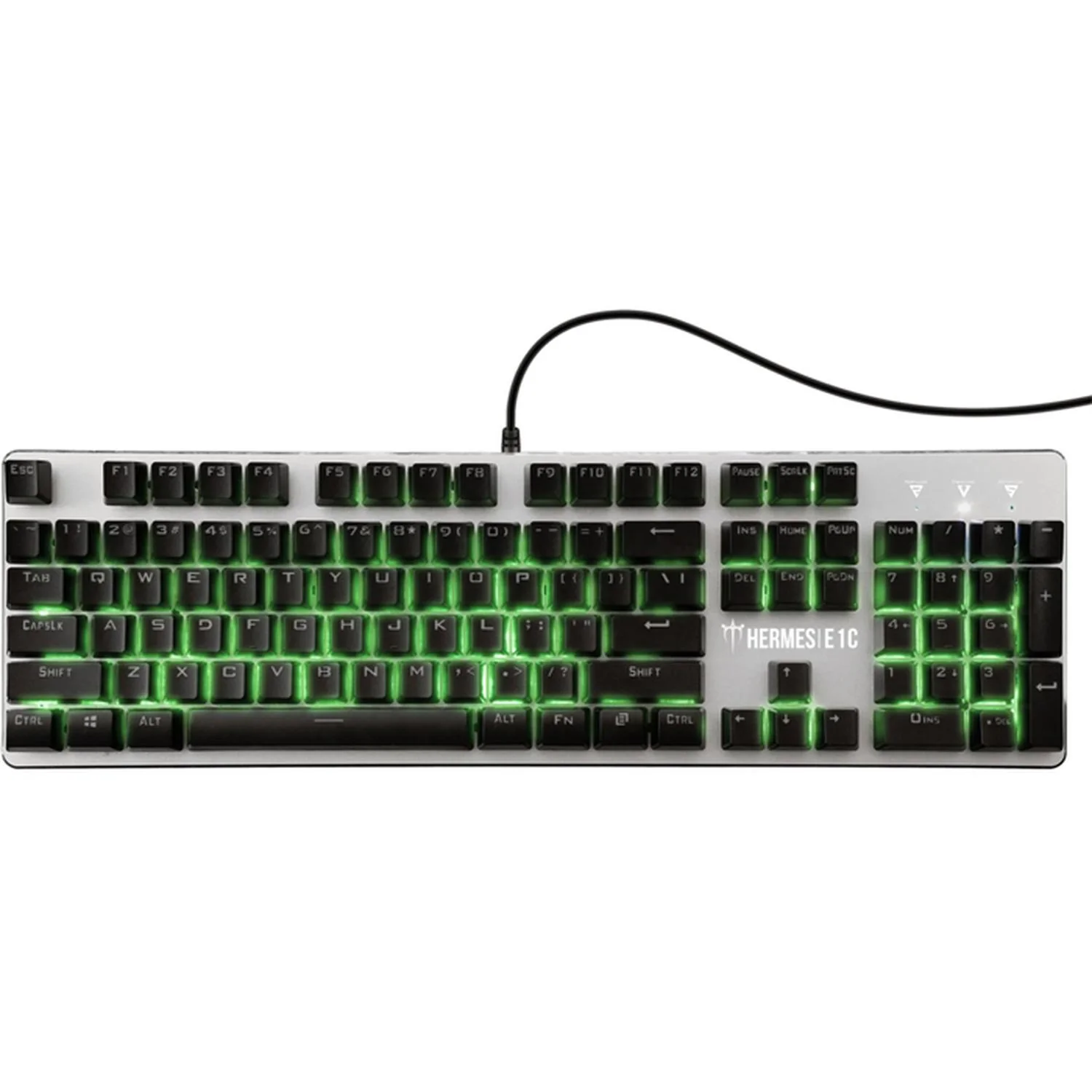 Kit Gamer 3 en 1 GAMDIAS HERMES E1C Teclado Switch Brown Mouse 3200DPI Mouse Pad - Image 4