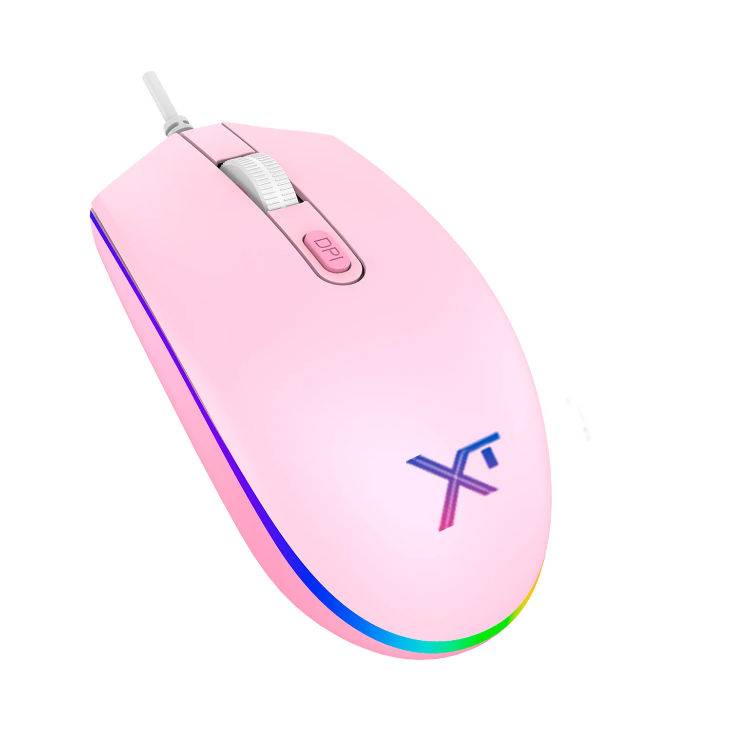 Kit Gamer 4 en 1 XTREME PC GAMING Battle Heart Teclado Membrana Español Mouse Audifonos MousePad RGB USB Rosa KXTMHM4PK - Image 4
