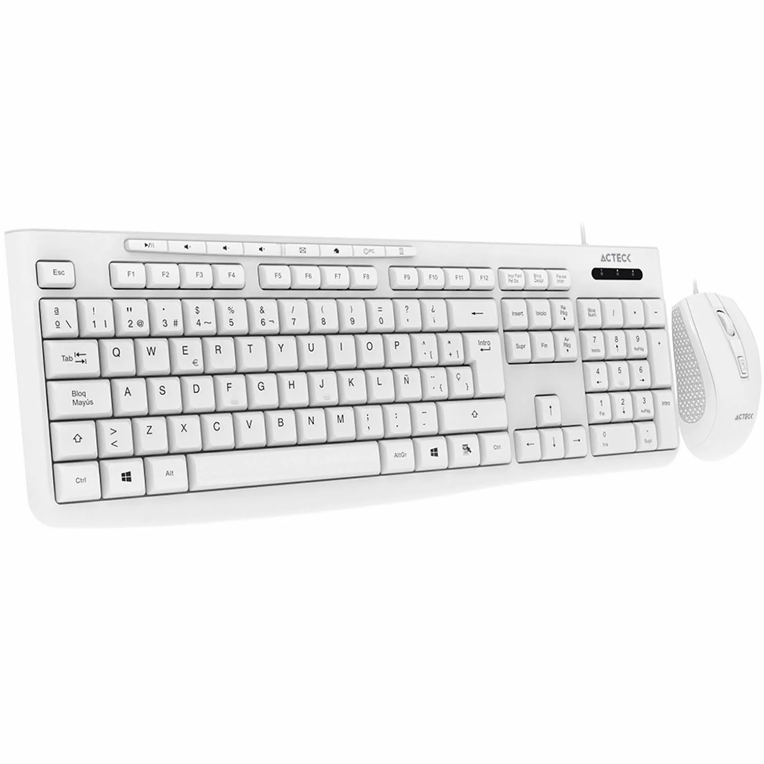 Kit Teclado y Mouse ACTECK MK455 1600dpi 4 Botones AC-941792