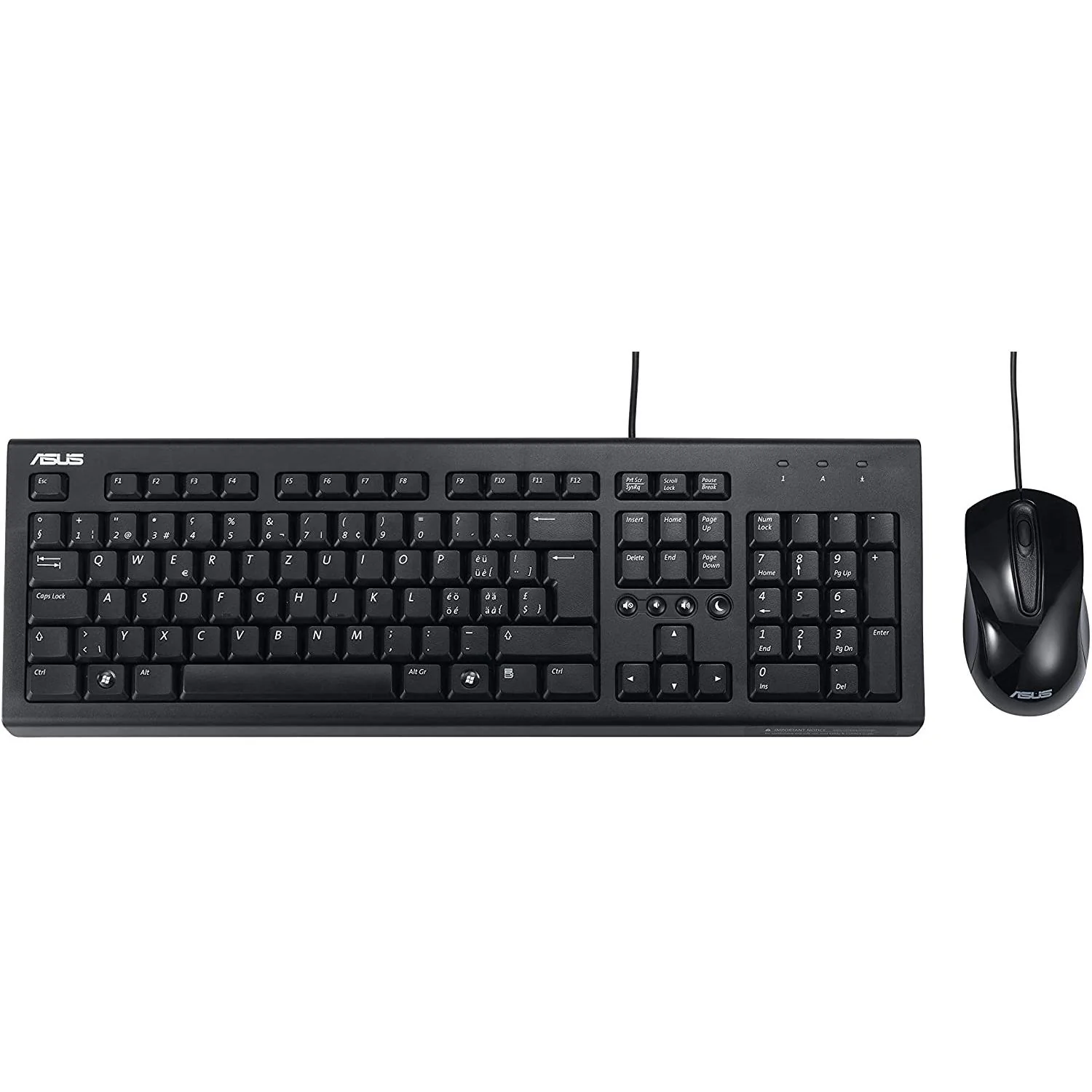 Kit Teclado y Mouse ASUS Multimedia Optico 1000Dpi USB U2000