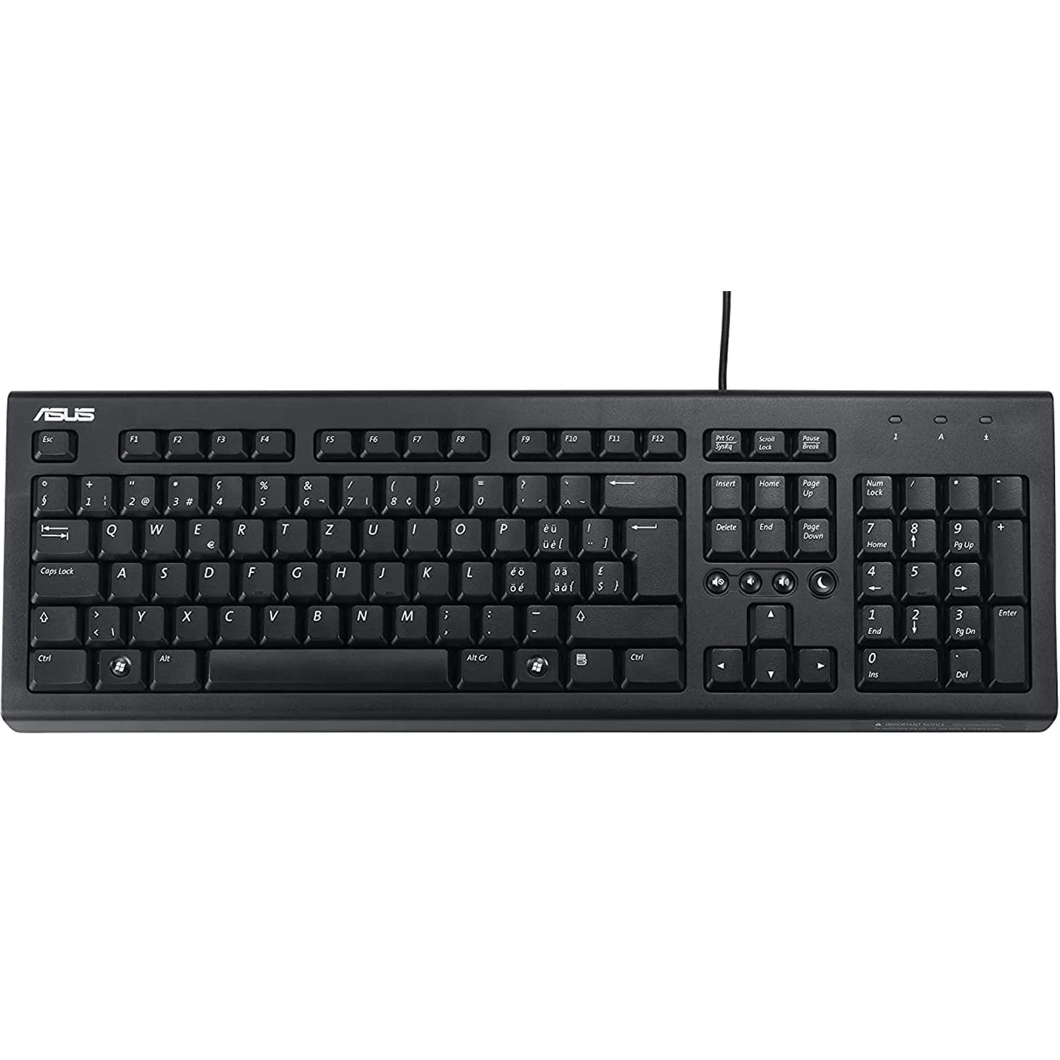 Kit Teclado y Mouse ASUS Multimedia Optico 1000Dpi USB U2000 - Image 2